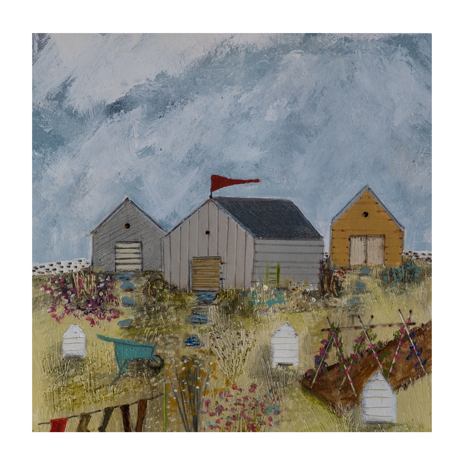 wall-art-print-canvas-poster-framed-Gardeners Washday , By Louise O’Hara-1