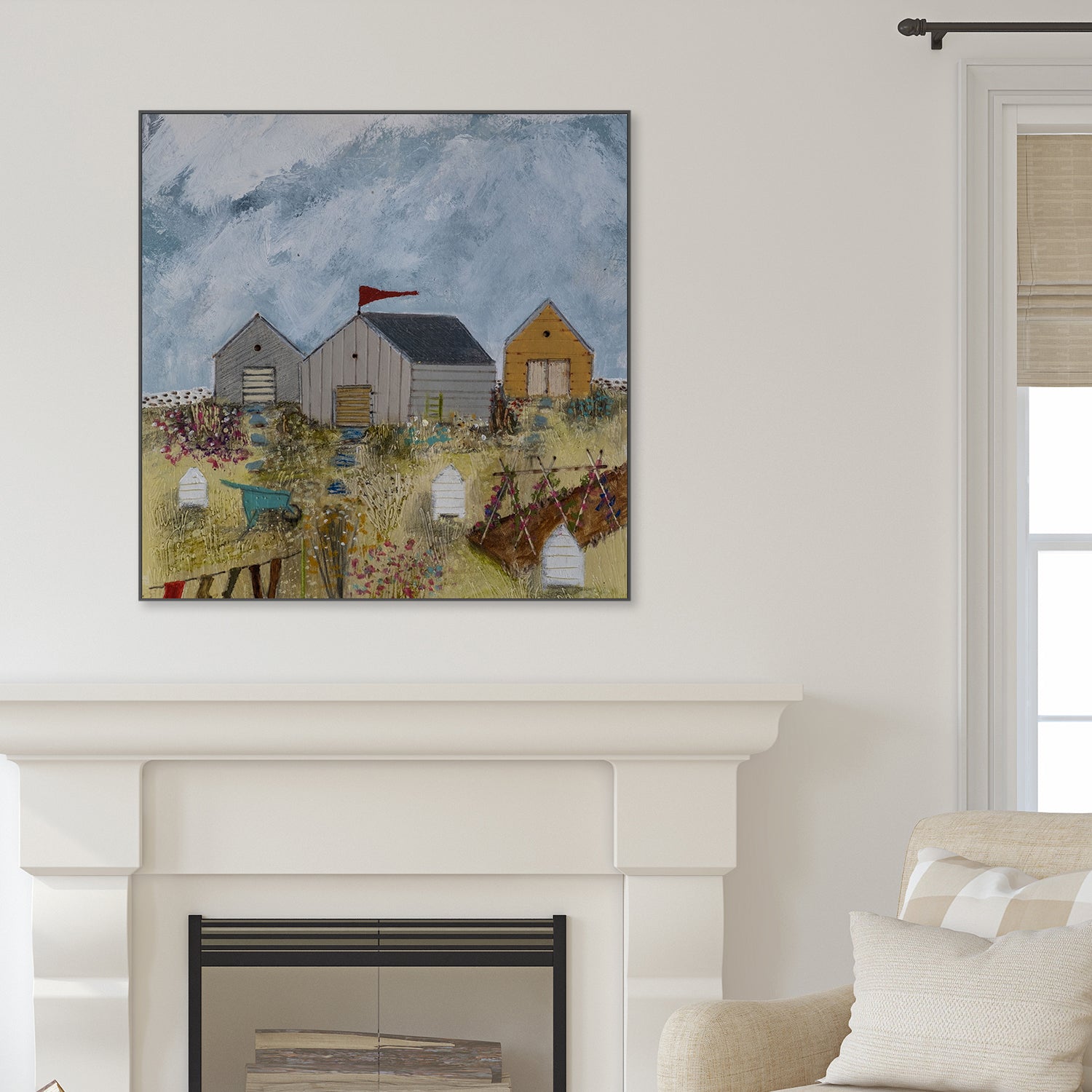 wall-art-print-canvas-poster-framed-Gardeners Washday , By Louise O’Hara-2