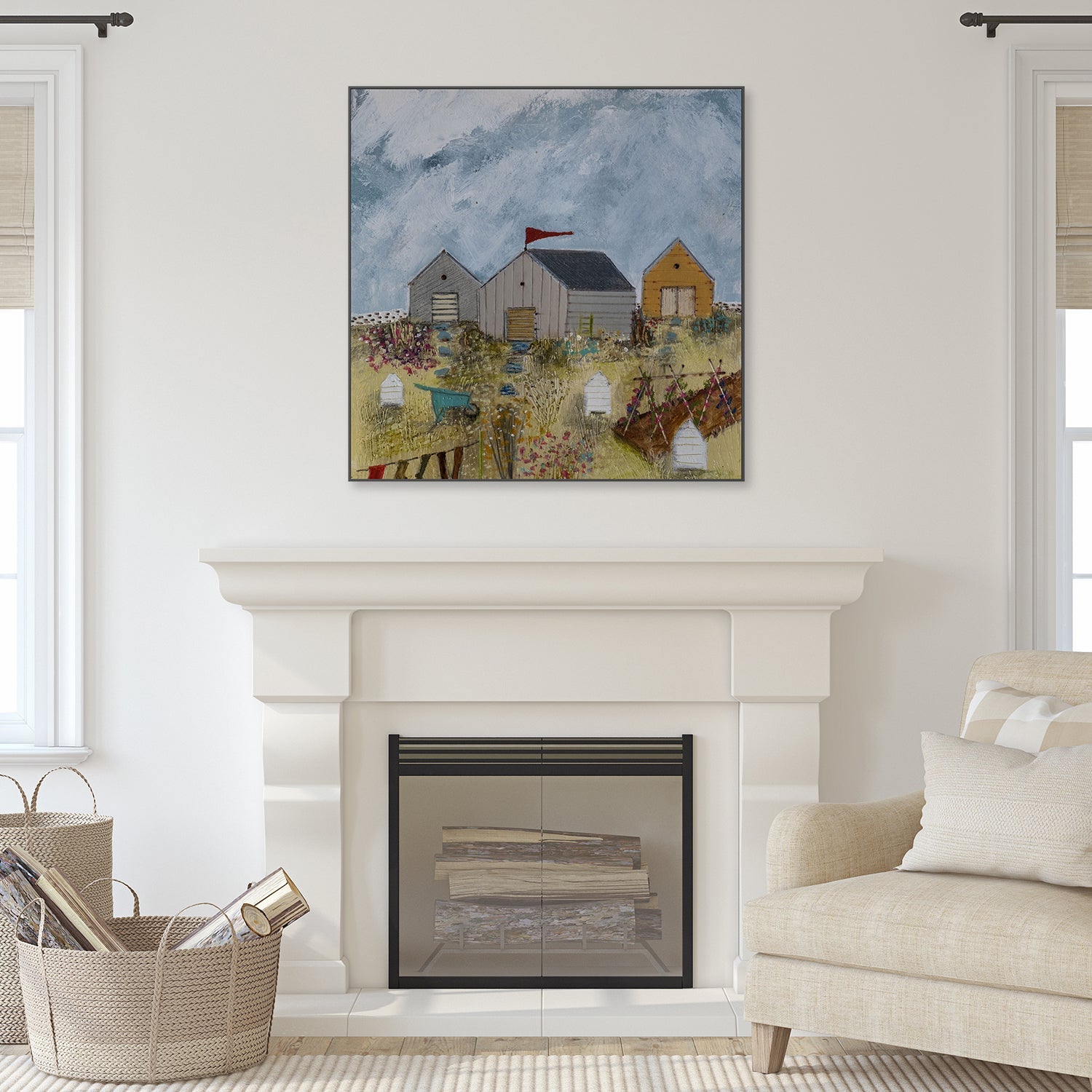 wall-art-print-canvas-poster-framed-Gardeners Washday , By Louise O’Hara-7