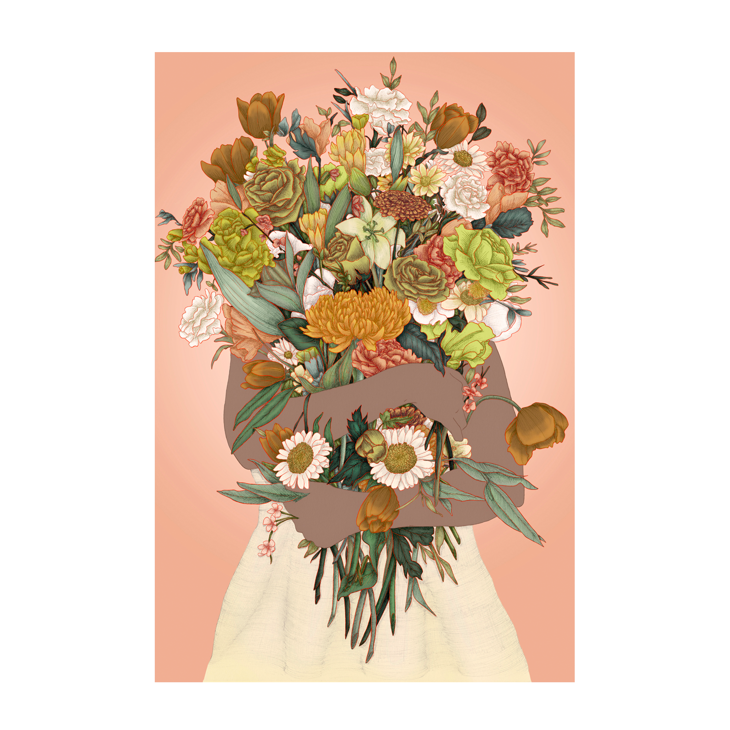 wall-art-print-canvas-poster-framed-Gathering a Golden Garden-1
