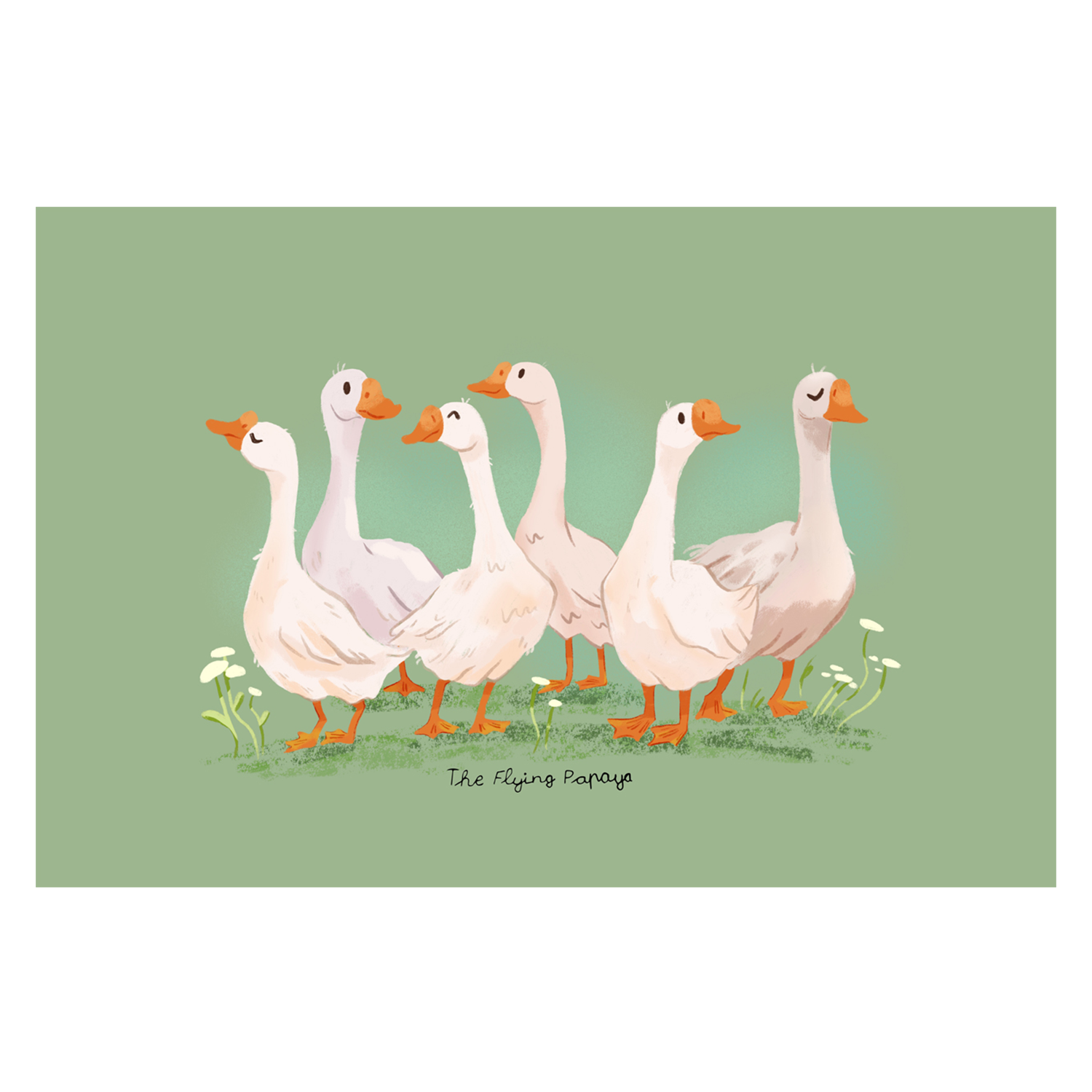 wall-art-print-canvas-poster-framed-Geese , By The Flying Papaya-1
