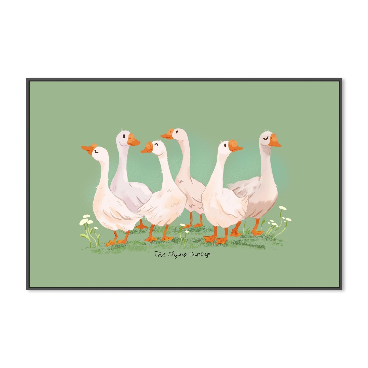 wall-art-print-canvas-poster-framed-Geese , By The Flying Papaya-3
