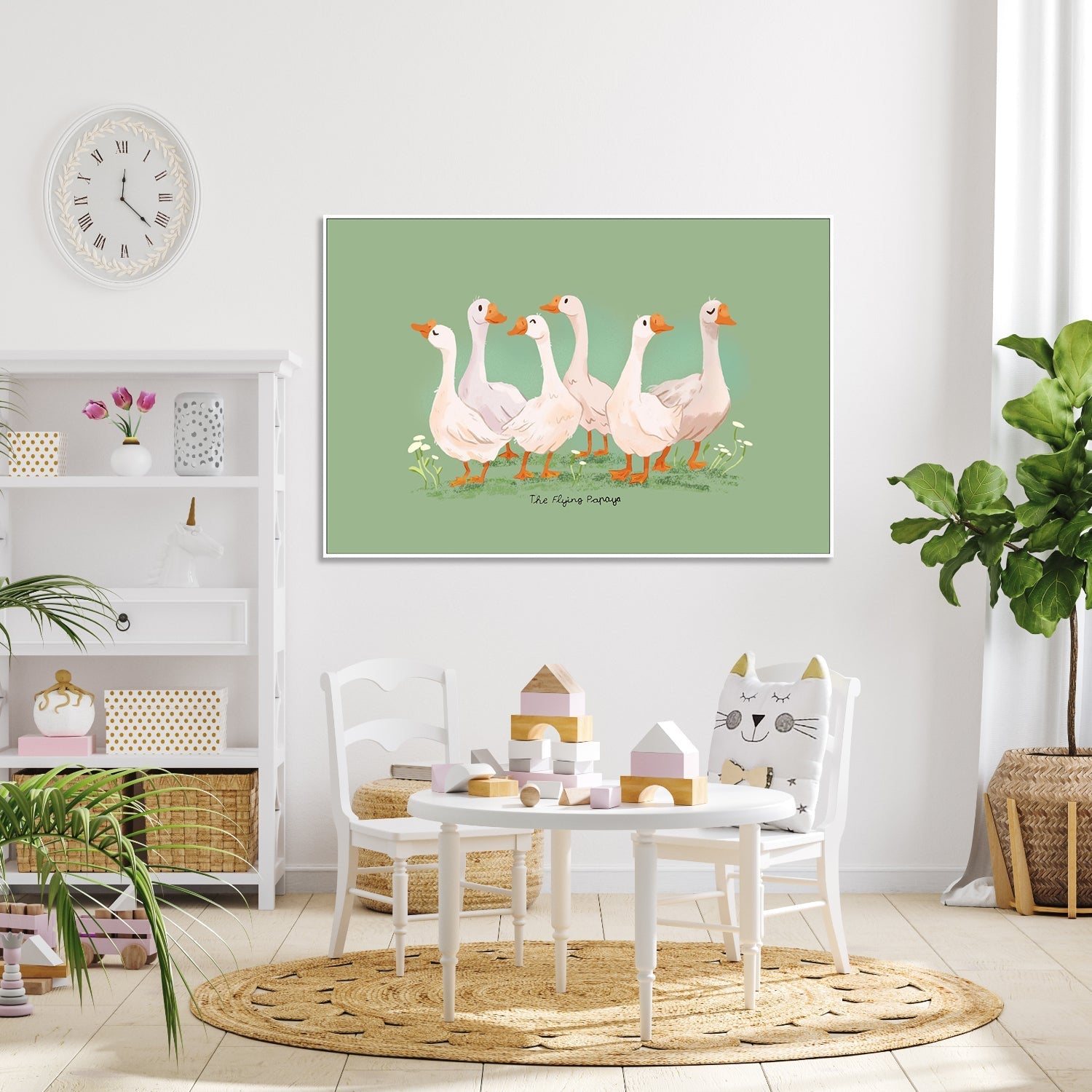 wall-art-print-canvas-poster-framed-Geese , By The Flying Papaya-7