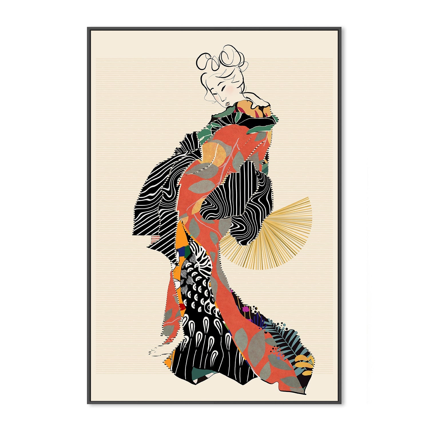 wall-art-print-canvas-poster-framed-Geisha-3