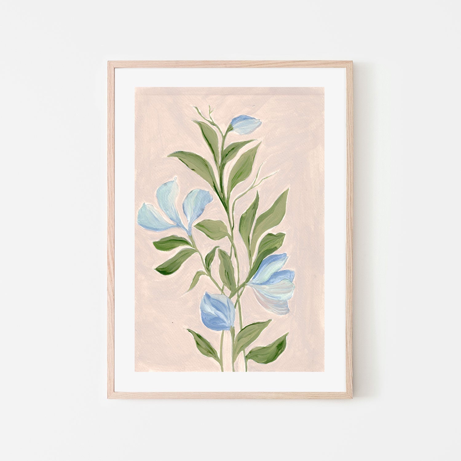 wall-art-print-canvas-poster-framed-Gentle Blossoms, Style C , By Nikita Jariwala-GIOIA-WALL-ART