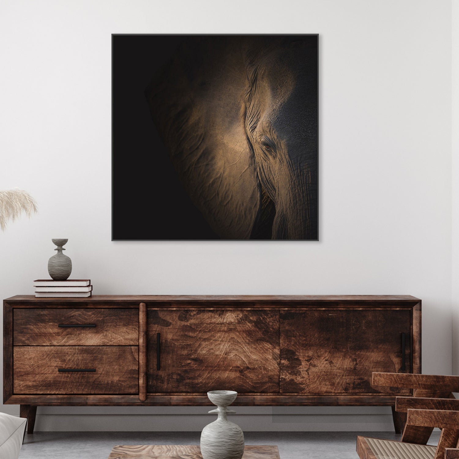 wall-art-print-canvas-poster-framed-Gently Giant, by Louise Wolbers-by-Plus X Studio-Gioia Wall Art