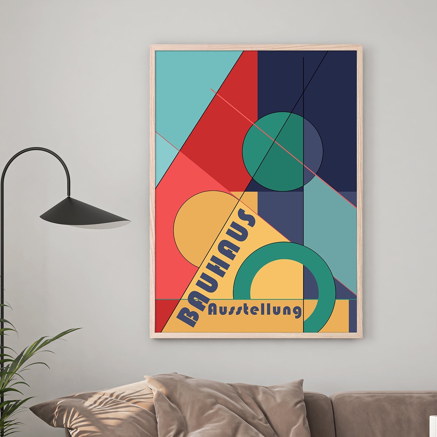 wall-art-print-canvas-poster-framed-Geometric Harmony-2
