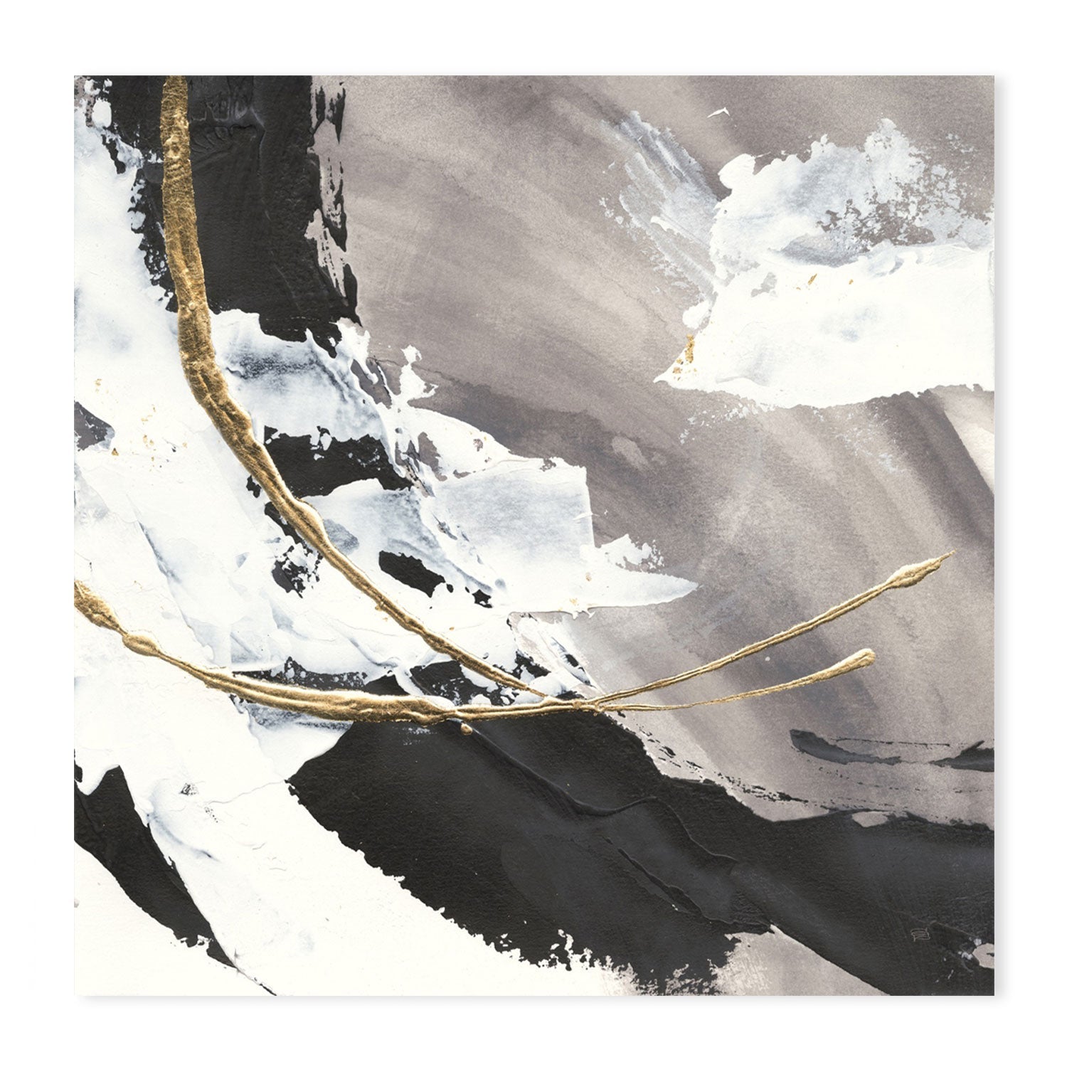 wall-art-print-canvas-poster-framed-Gilded Arcs, Set of 3-by-Chris Paschke-Gioia Wall Art