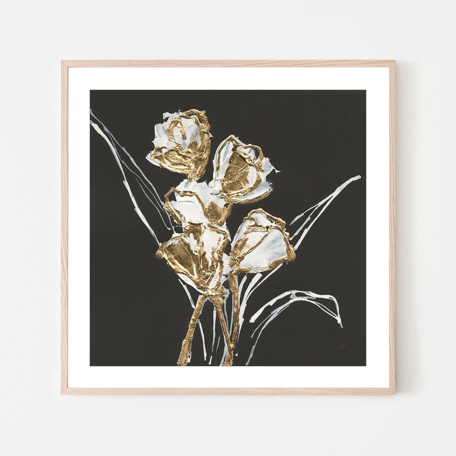 wall-art-print-canvas-poster-framed-Gilded Tulips-by-Chris Paschke-Gioia Wall Art