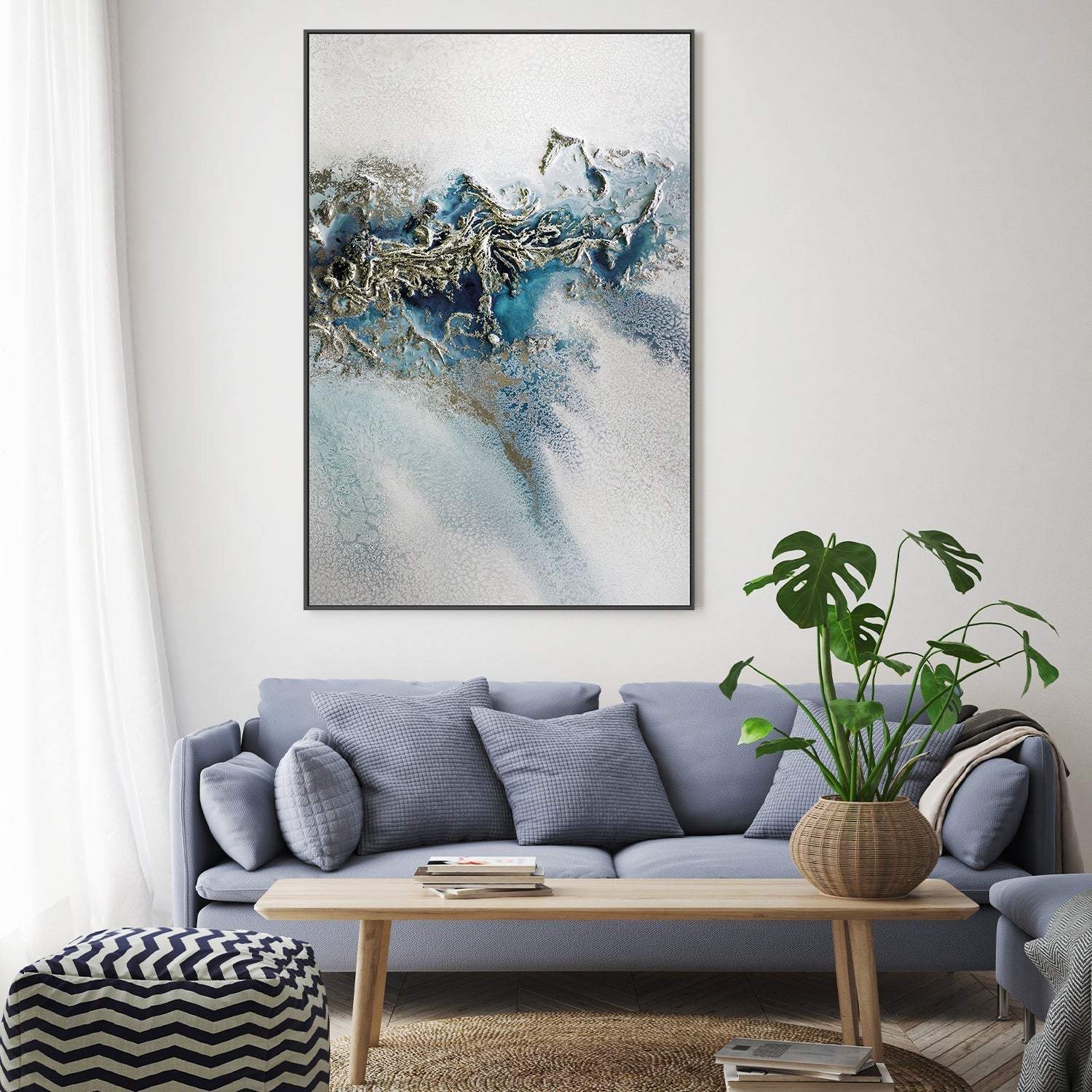 wall-art-print-canvas-poster-framed-Gilded Weave, Style A , By Petra Meikle-7