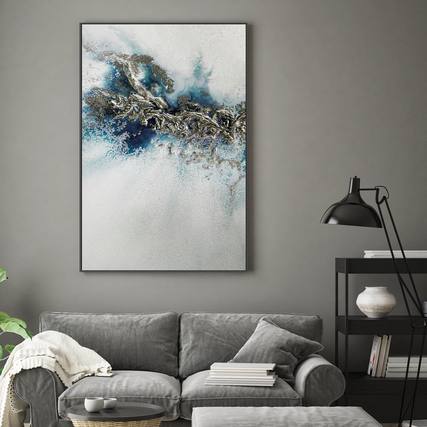 wall-art-print-canvas-poster-framed-Gilded Weave, Style B , By Petra Meikle-2