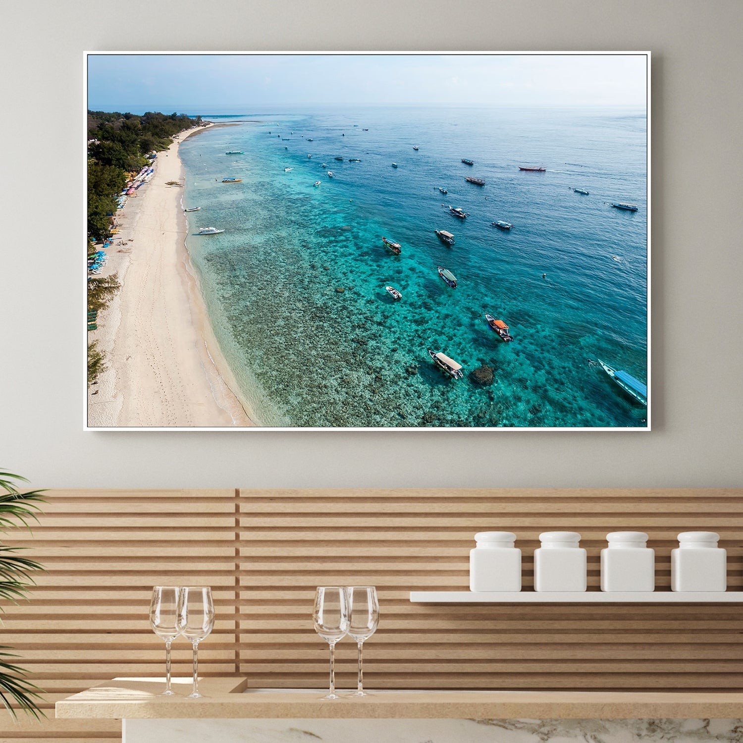 wall-art-print-canvas-poster-framed-Gili Trawangan, Style B, Indonesia , By Maddison Harris-2
