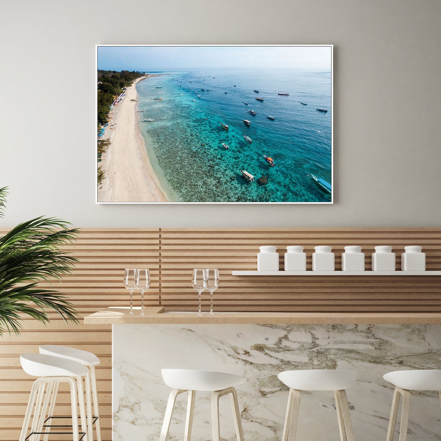 wall-art-print-canvas-poster-framed-Gili Trawangan, Style B, Indonesia , By Maddison Harris-7