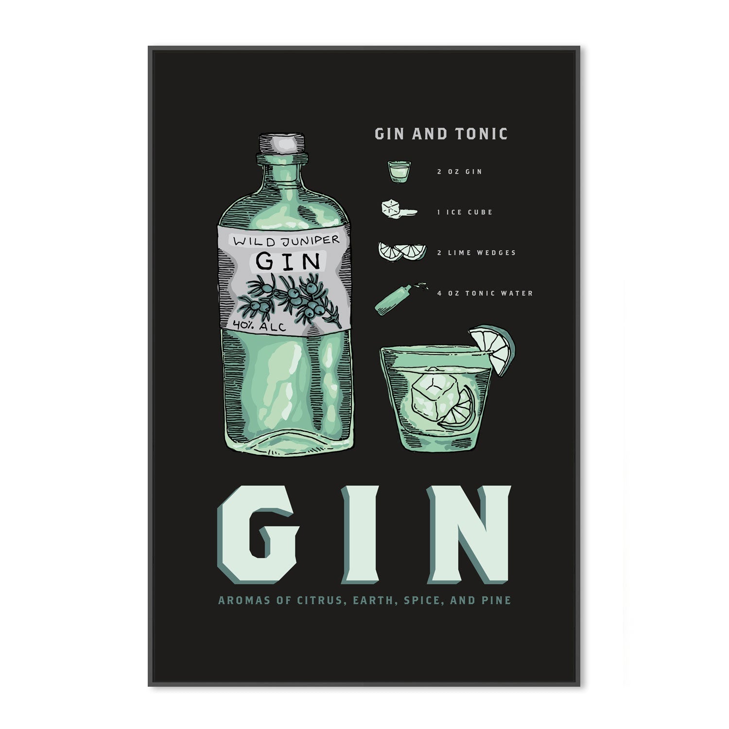 wall-art-print-canvas-poster-framed-Gin , By Rosalyn Gray-GIOIA-WALL-ART