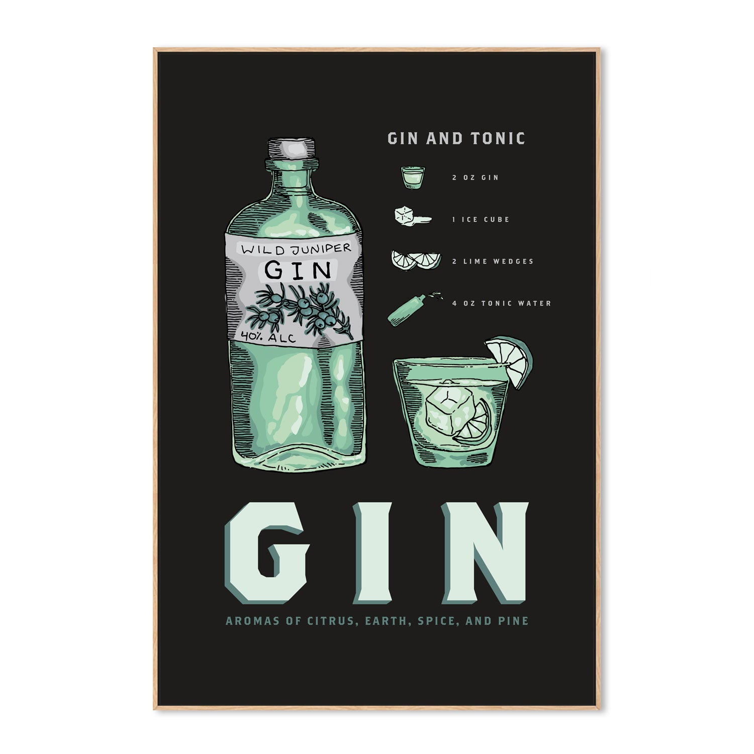wall-art-print-canvas-poster-framed-Gin , By Rosalyn Gray-GIOIA-WALL-ART