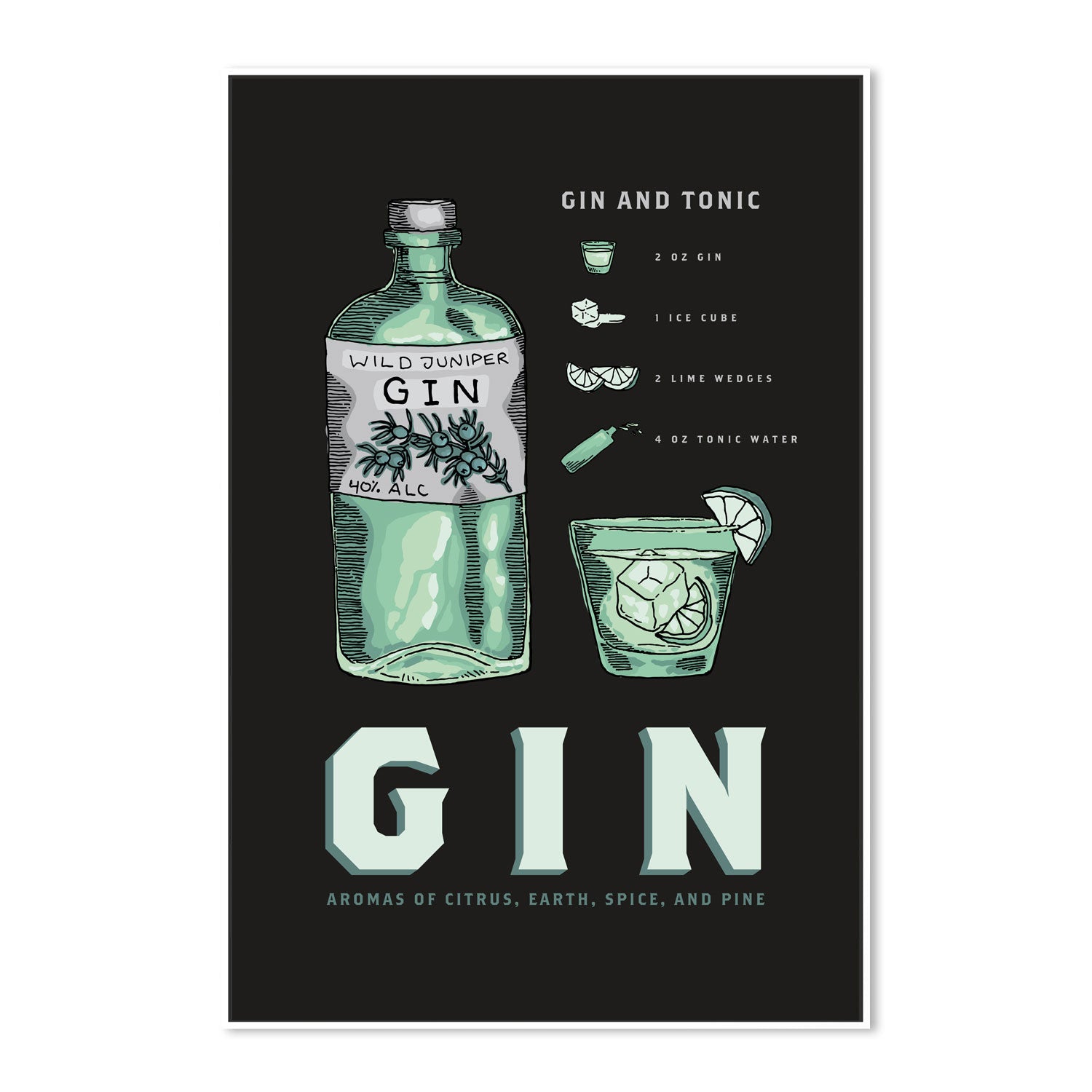 wall-art-print-canvas-poster-framed-Gin , By Rosalyn Gray-GIOIA-WALL-ART