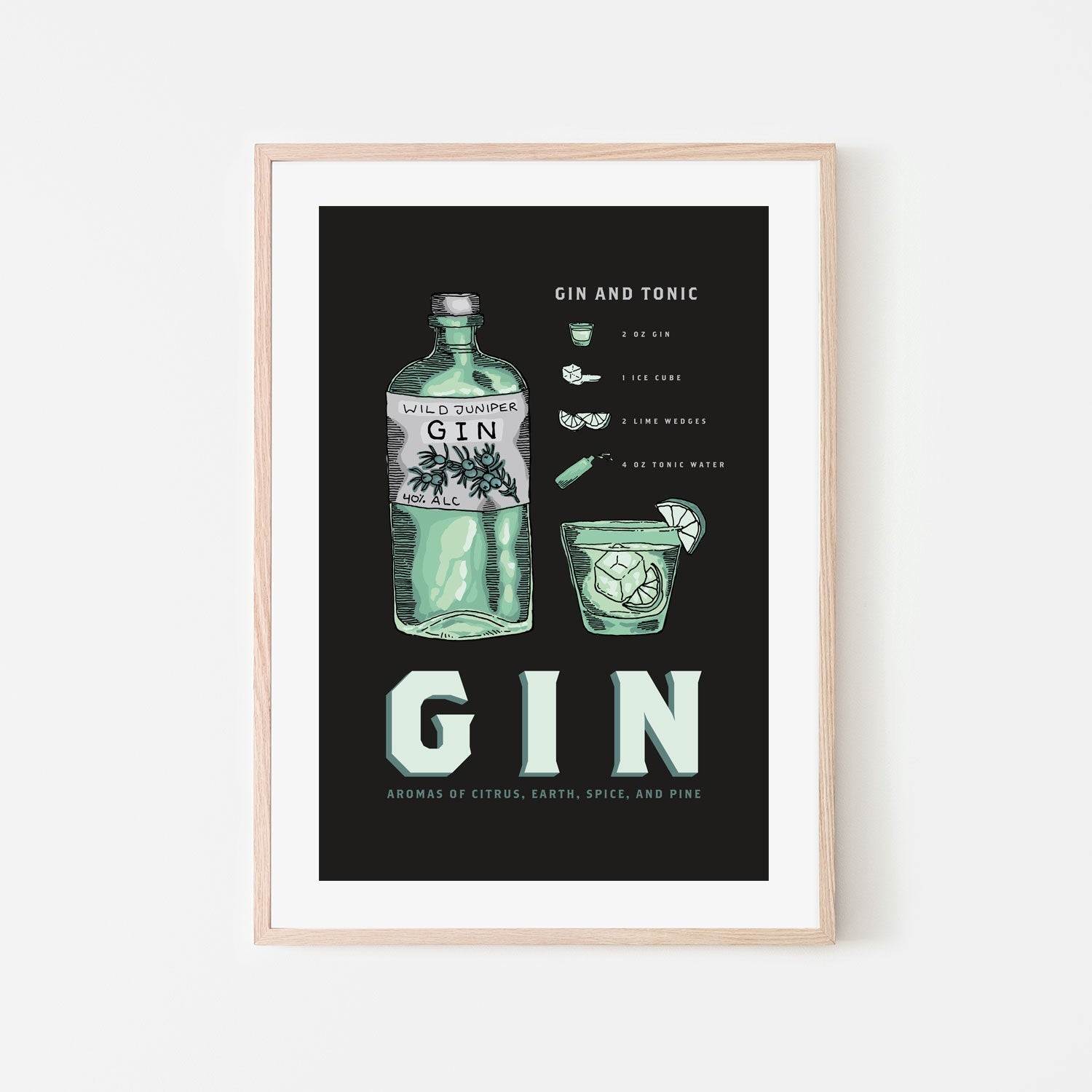 wall-art-print-canvas-poster-framed-Gin , By Rosalyn Gray-GIOIA-WALL-ART
