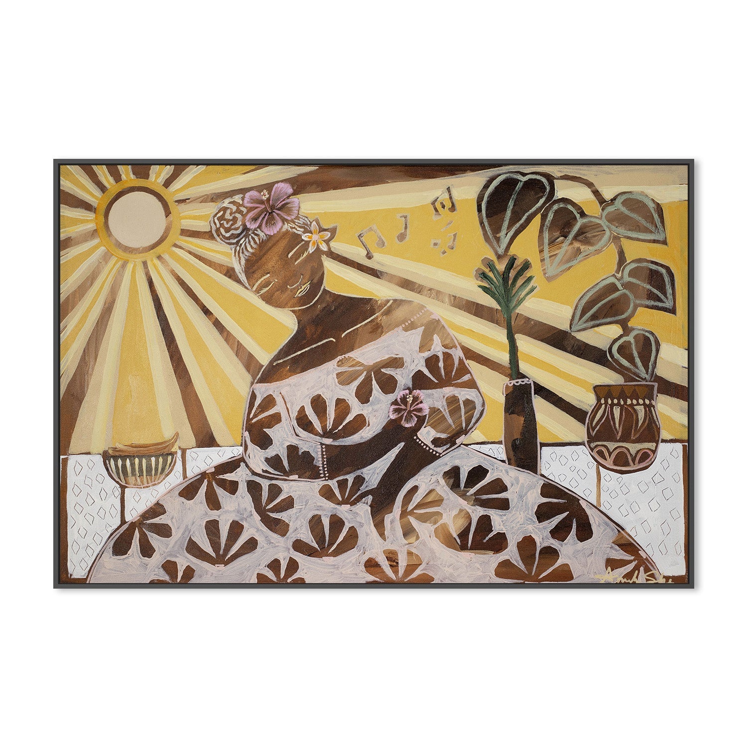 wall-art-print-canvas-poster-framed-Gina, Heart Of Gold , By Amanda Skye-3