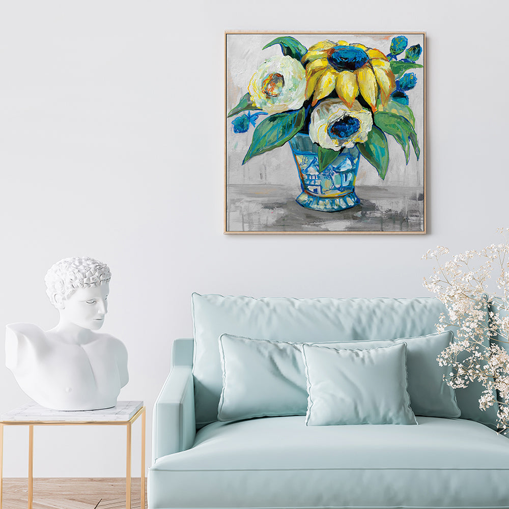 wall-art-print-canvas-poster-framed-Ginger Jar Gray, Style B-by-Jeanette Vertentes-Gioia Wall Art
