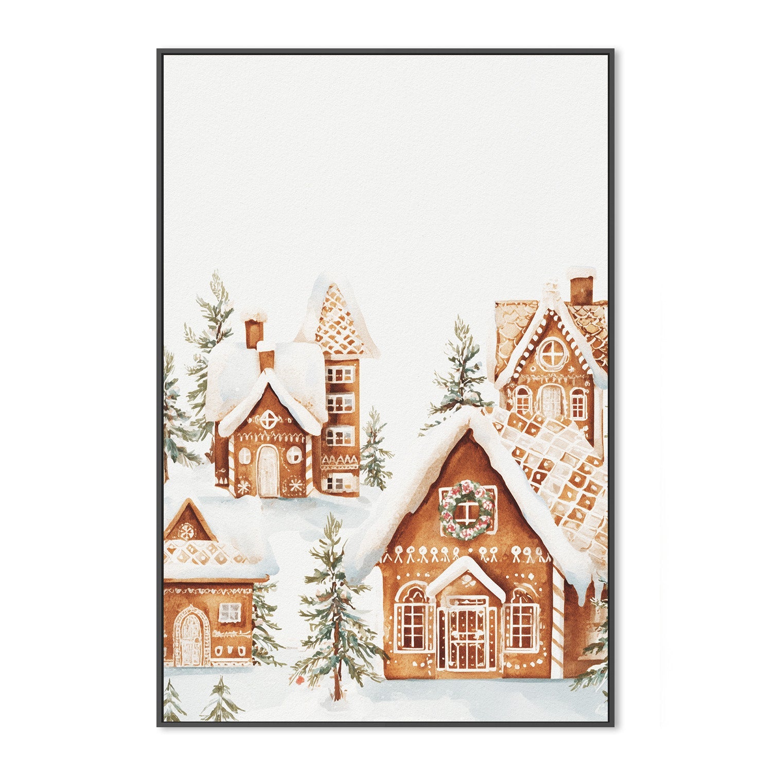 wall-art-print-canvas-poster-framed-Gingerbread Village-3