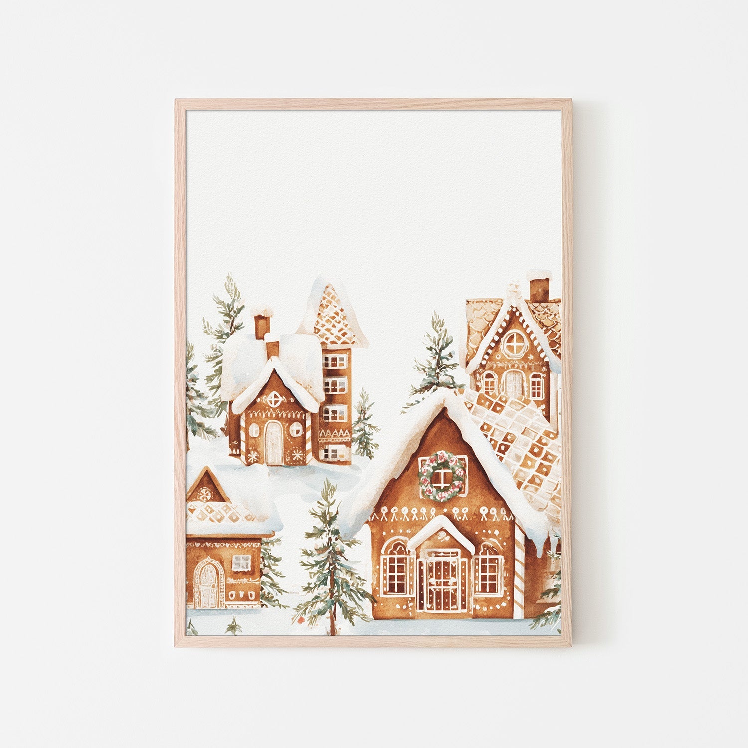 wall-art-print-canvas-poster-framed-Gingerbread Village-6