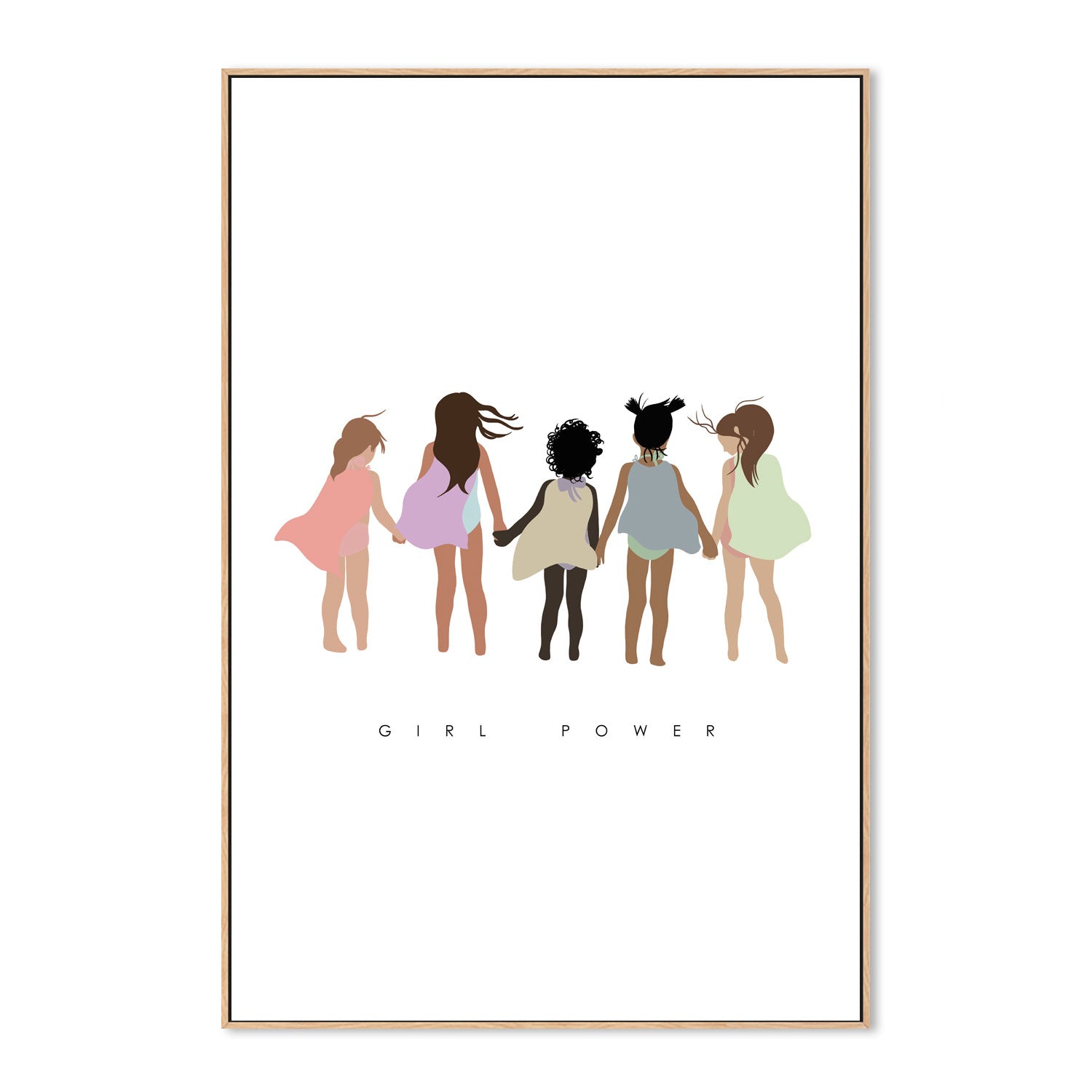 wall-art-print-canvas-poster-framed-Girl Power , By Leah Straatsma-4