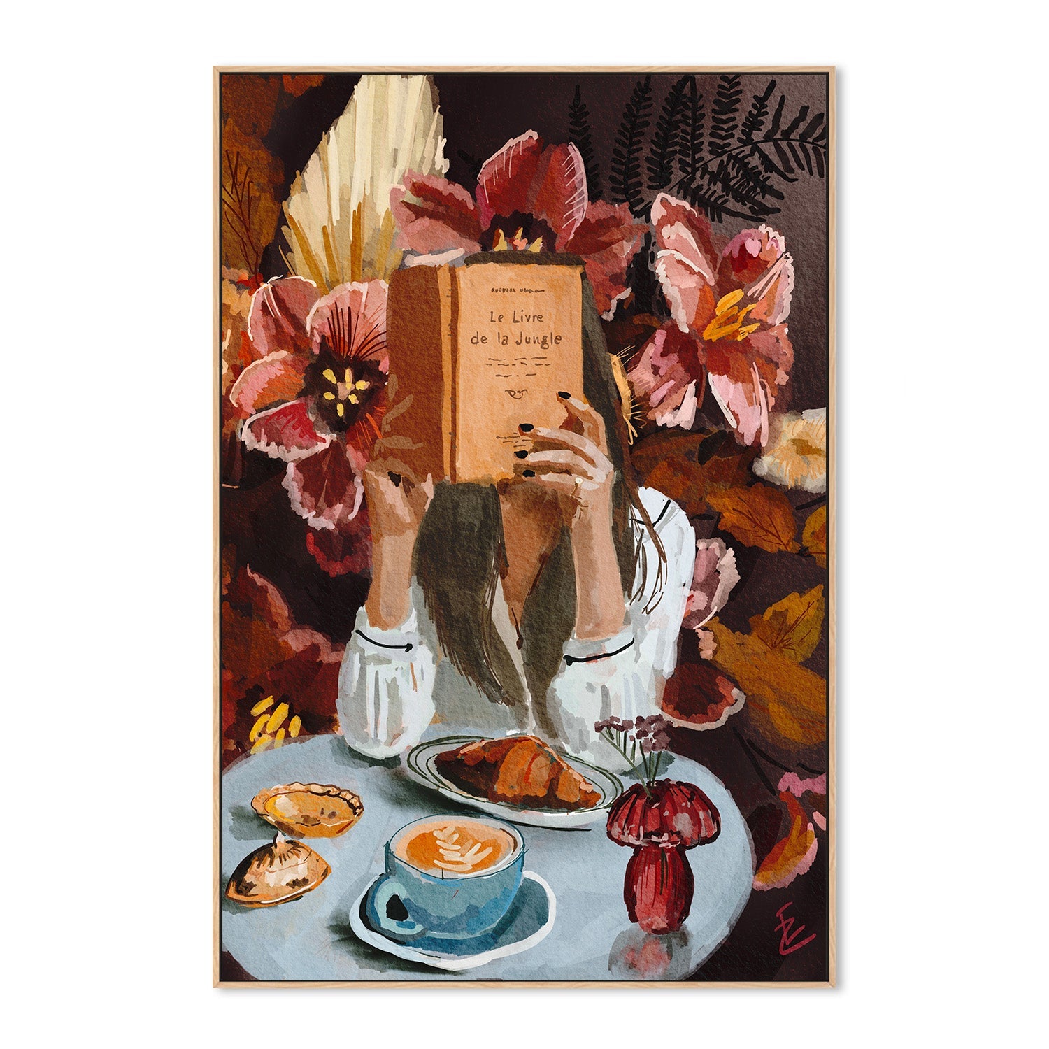 wall-art-print-canvas-poster-framed-girl with jungle book-4