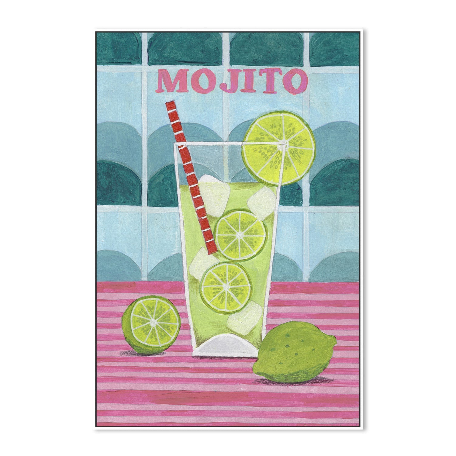 wall-art-print-canvas-poster-framed-Glass of Mjito-5