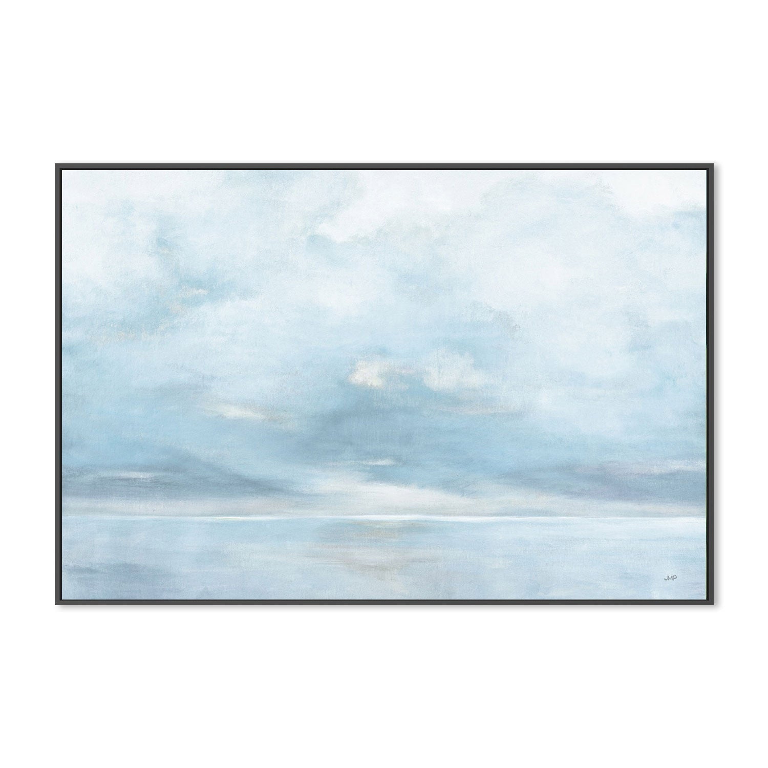wall-art-print-canvas-poster-framed-Glint on the Horizon Blue, Style B-by-Julia Purinton-Gioia Wall Art