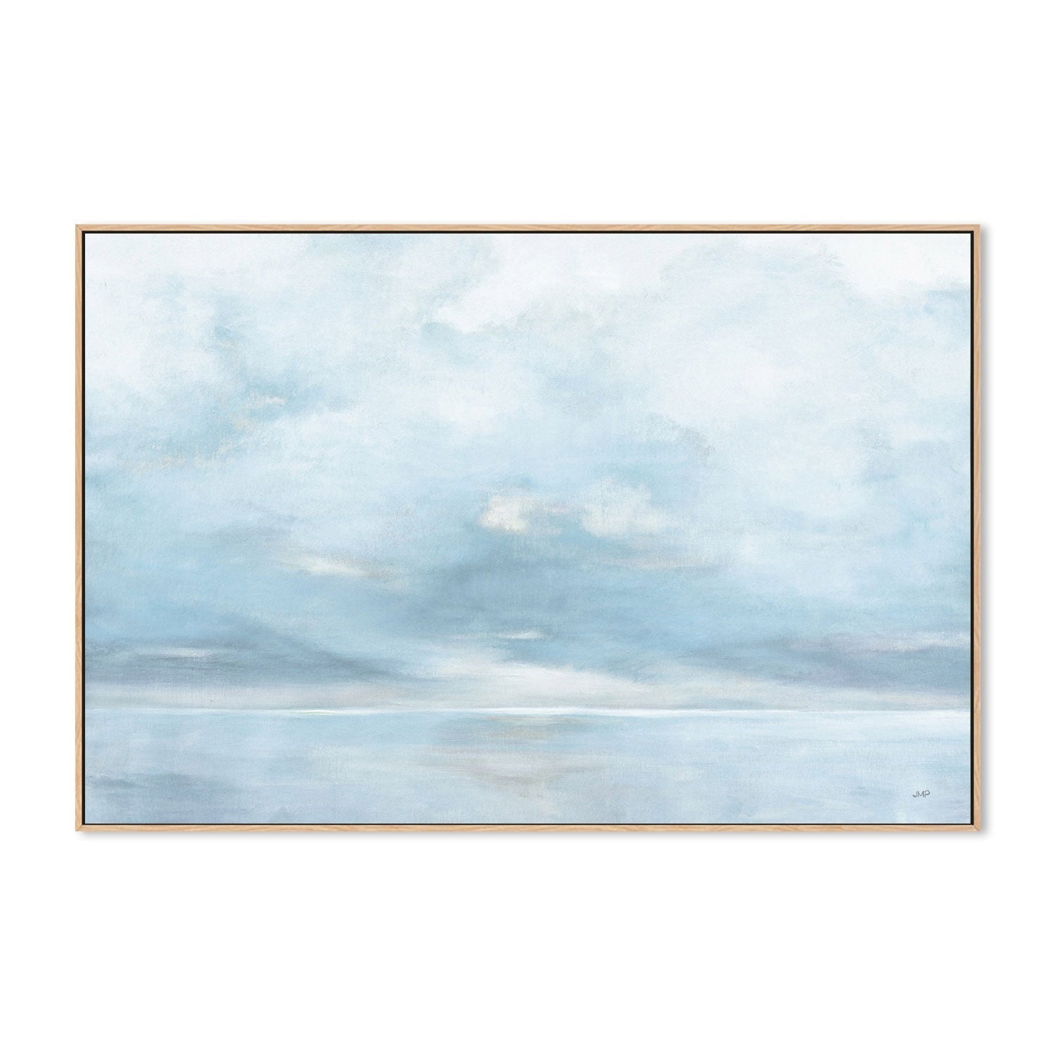 wall-art-print-canvas-poster-framed-Glint on the Horizon Blue, Style B-by-Julia Purinton-Gioia Wall Art