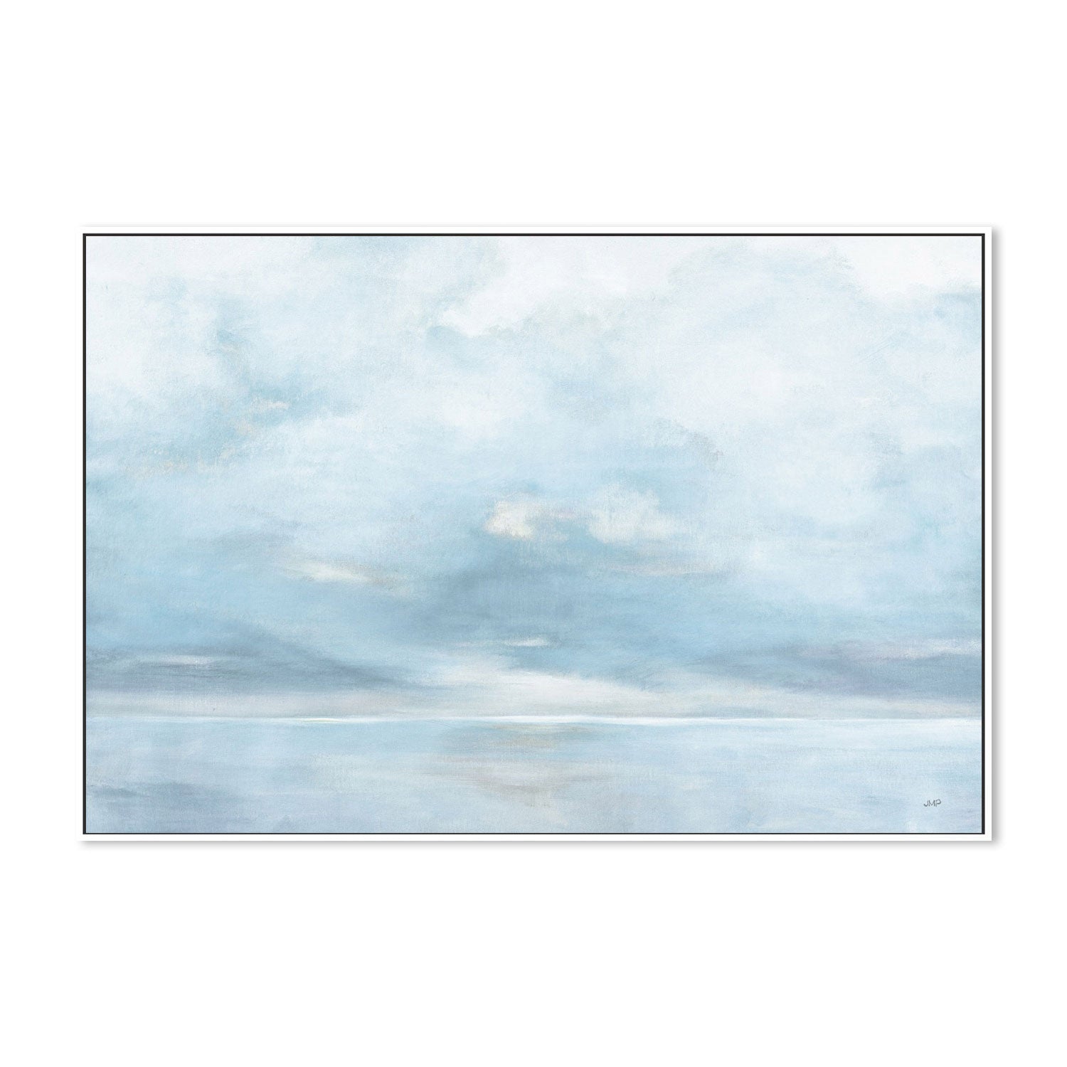wall-art-print-canvas-poster-framed-Glint on the Horizon Blue, Style B-by-Julia Purinton-Gioia Wall Art