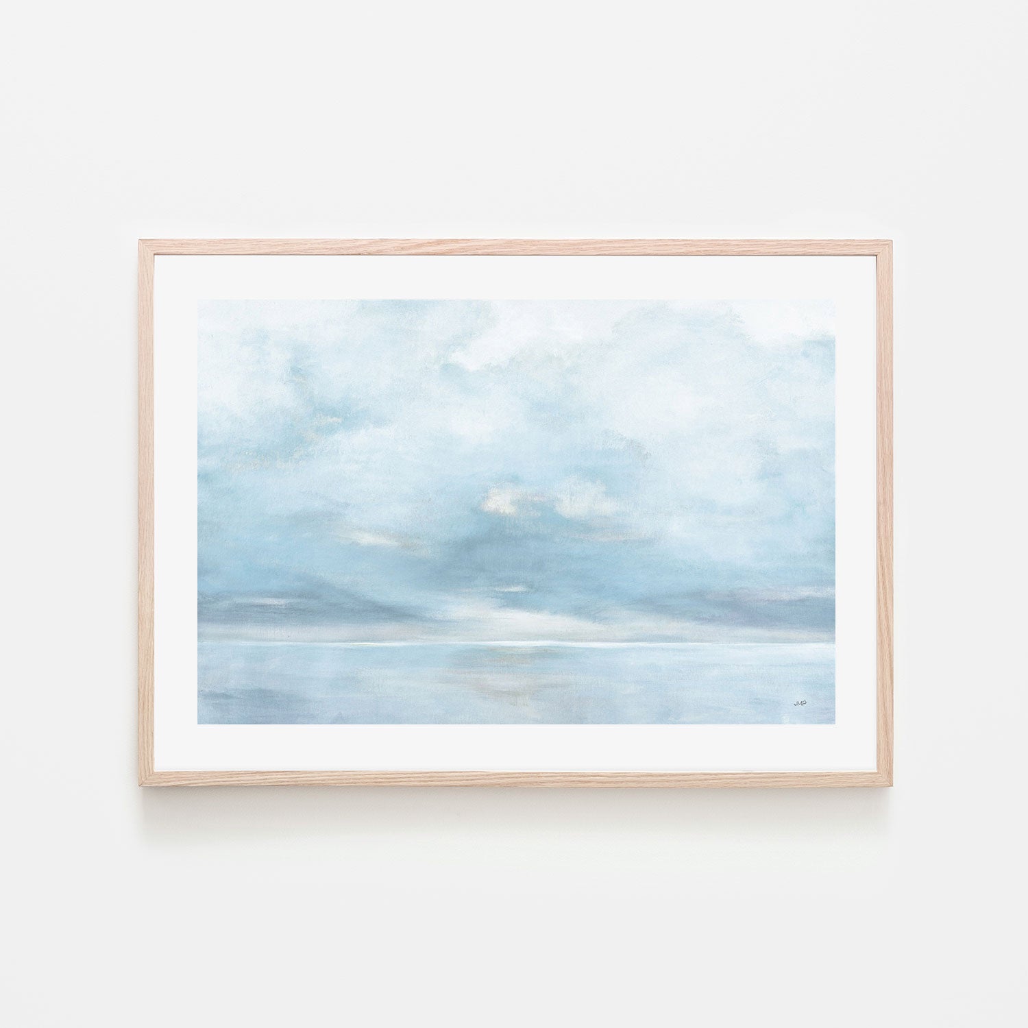 wall-art-print-canvas-poster-framed-Glint on the Horizon Blue, Style B-by-Julia Purinton-Gioia Wall Art