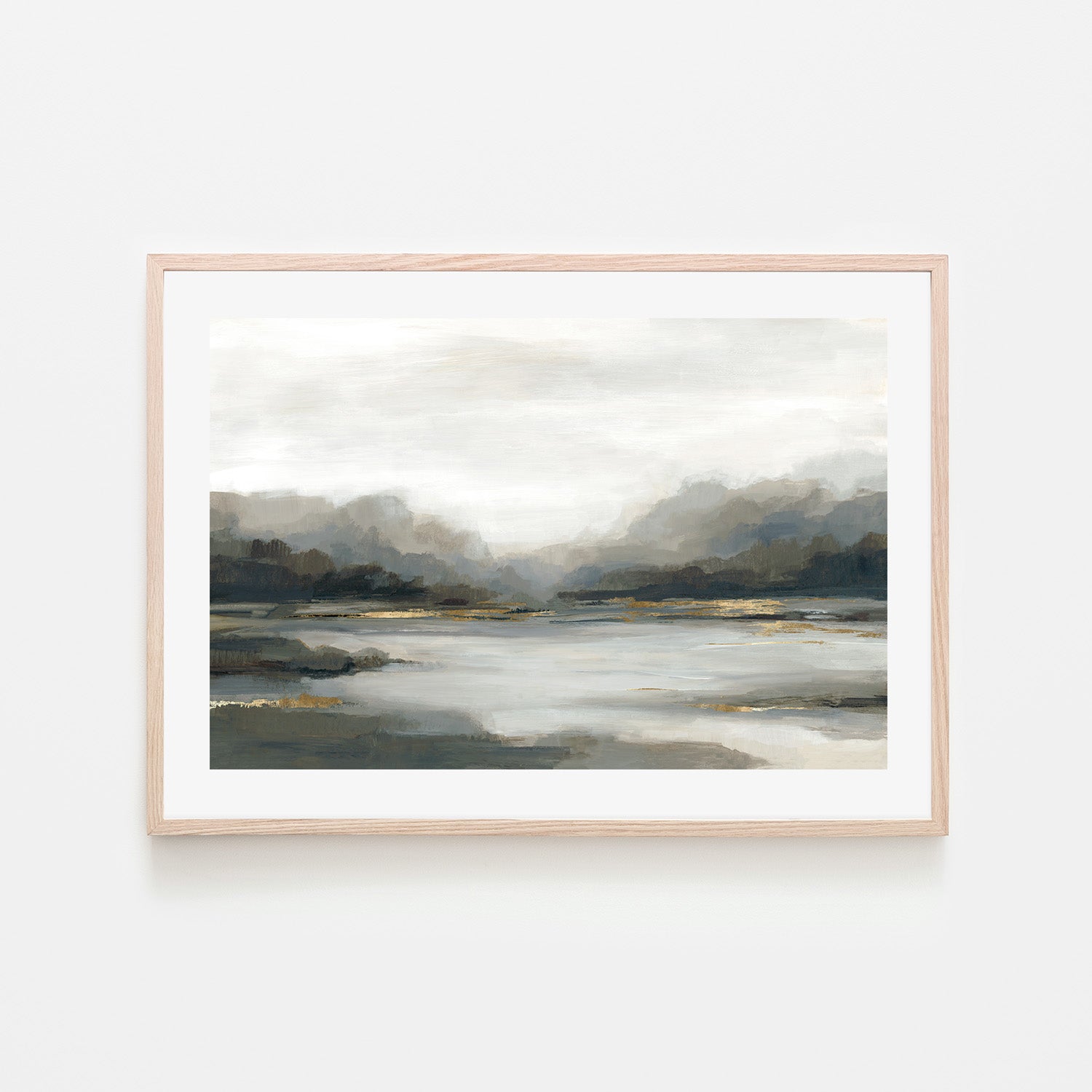wall-art-print-canvas-poster-framed-Glowing Pond-6