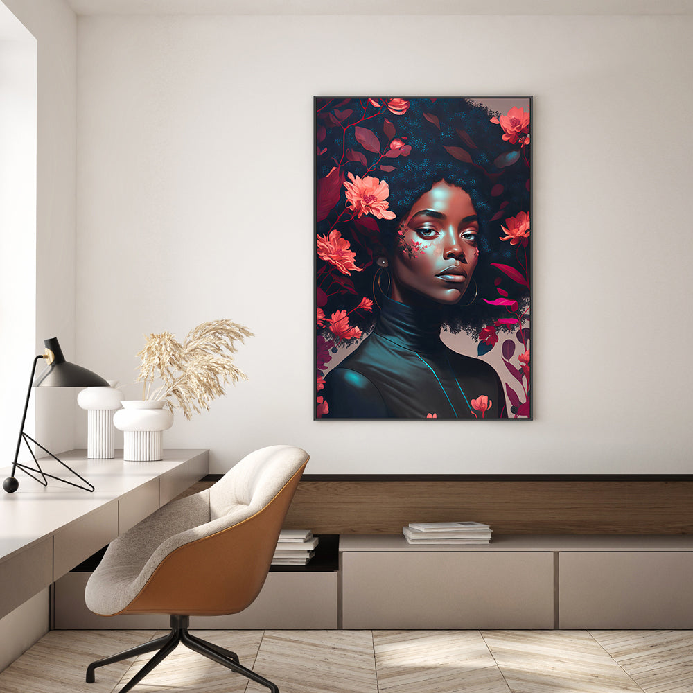 wall-art-print-canvas-poster-framed-Goddess Of The Flowers , By Treechild-GIOIA-WALL-ART