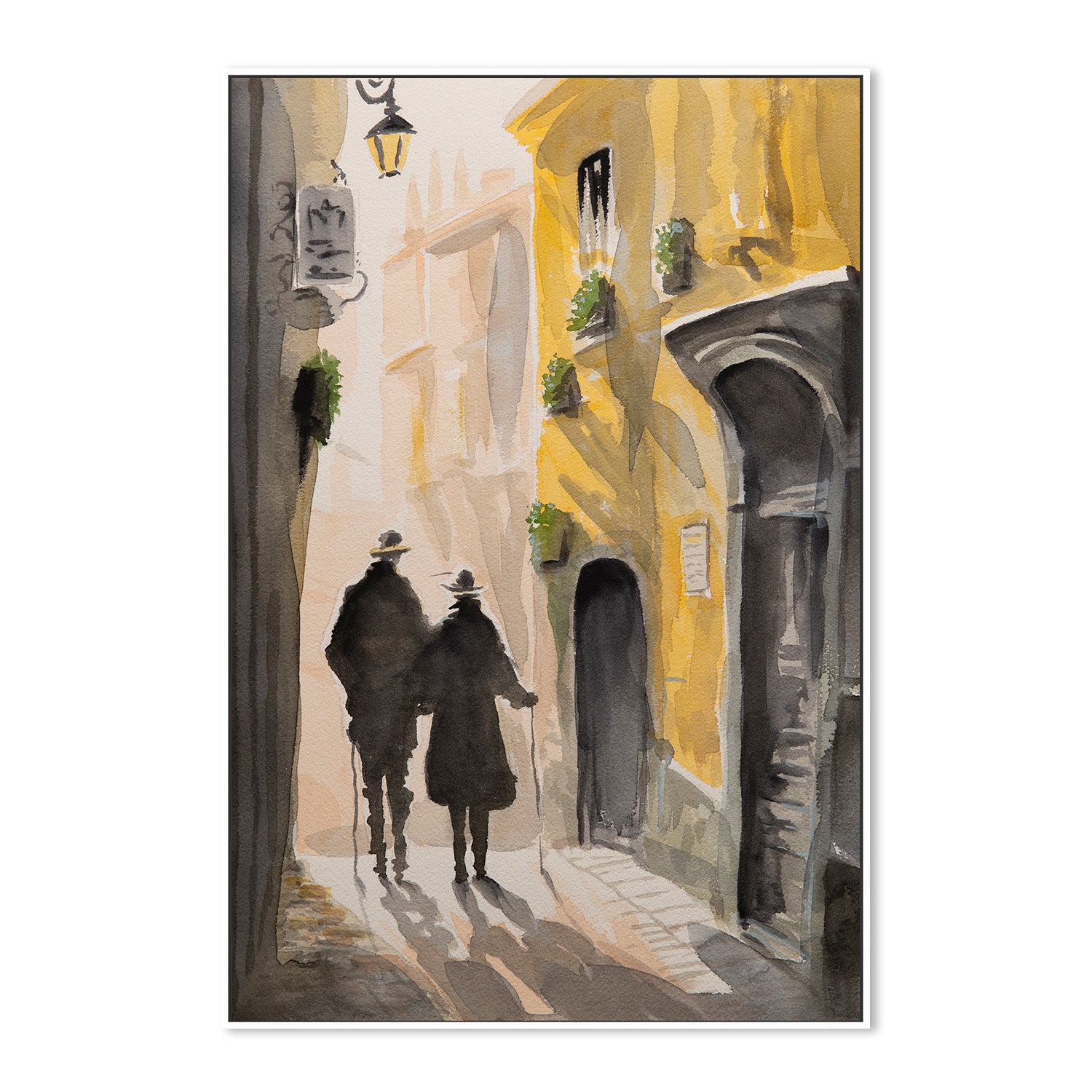 wall-art-print-canvas-poster-framed-Golden Alley Stroll-5