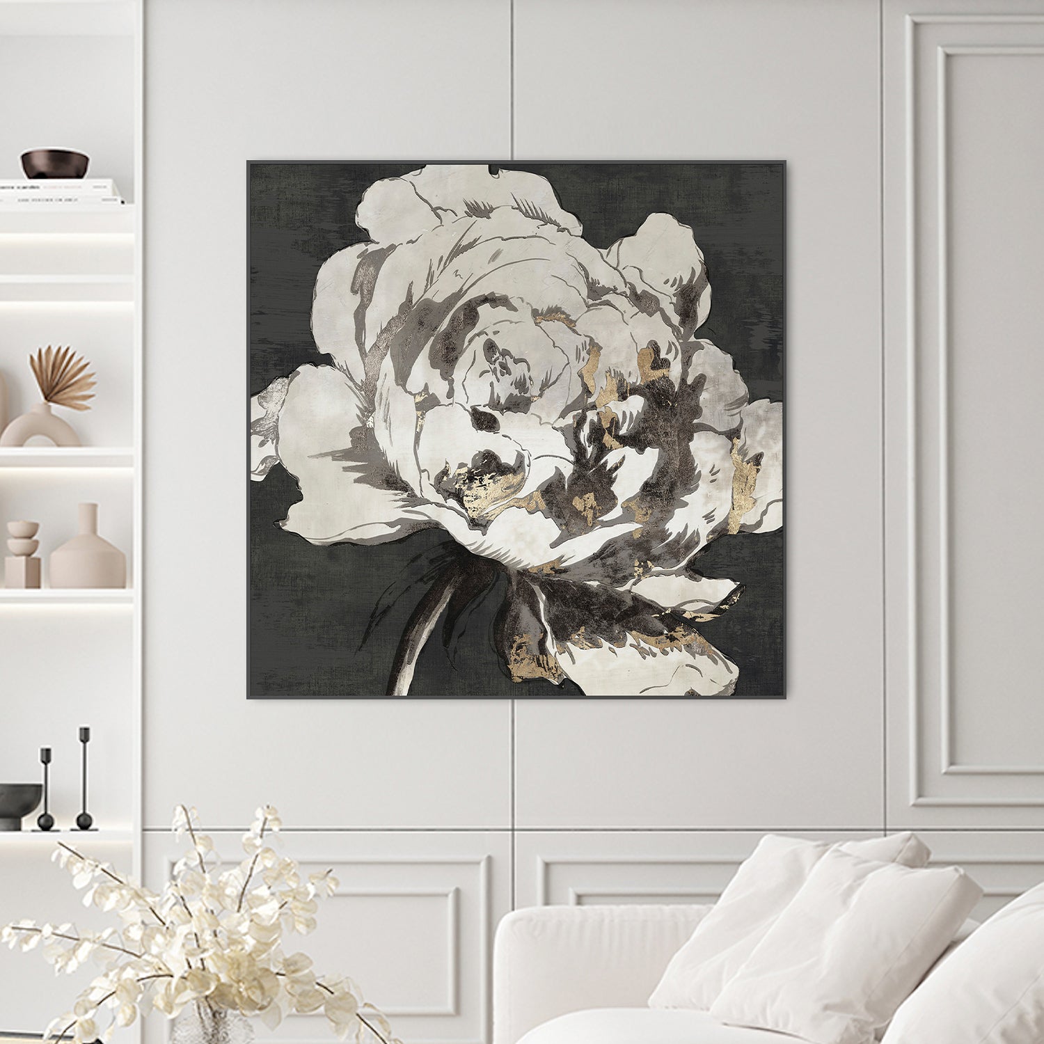 wall-art-print-canvas-poster-framed-Golden Flower, Style A , By Asia Jensen-2