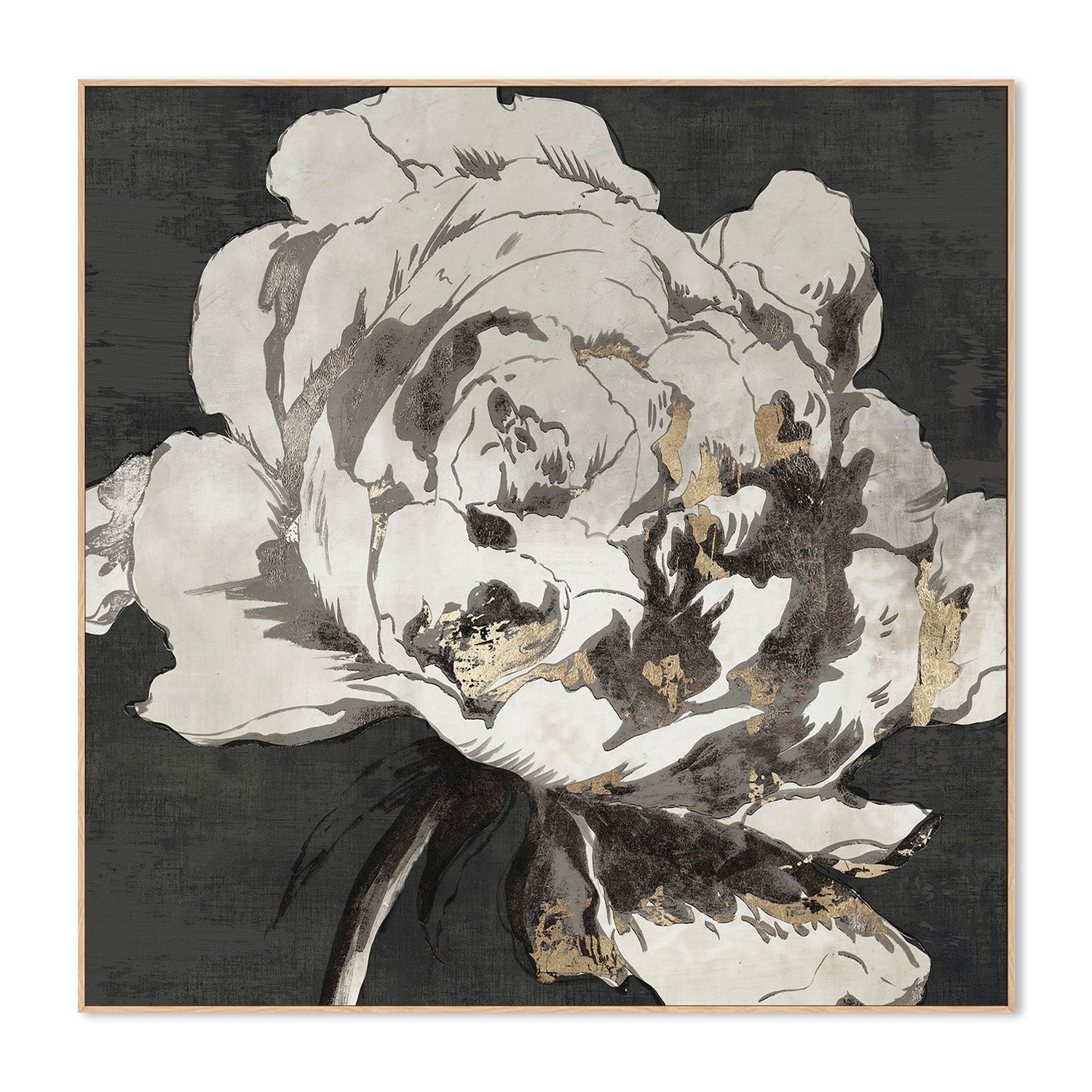 wall-art-print-canvas-poster-framed-Golden Flower, Style A , By Asia Jensen-4