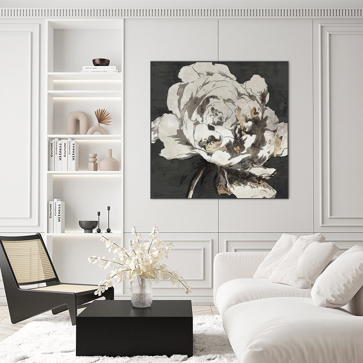 wall-art-print-canvas-poster-framed-Golden Flower, Style A , By Asia Jensen-7