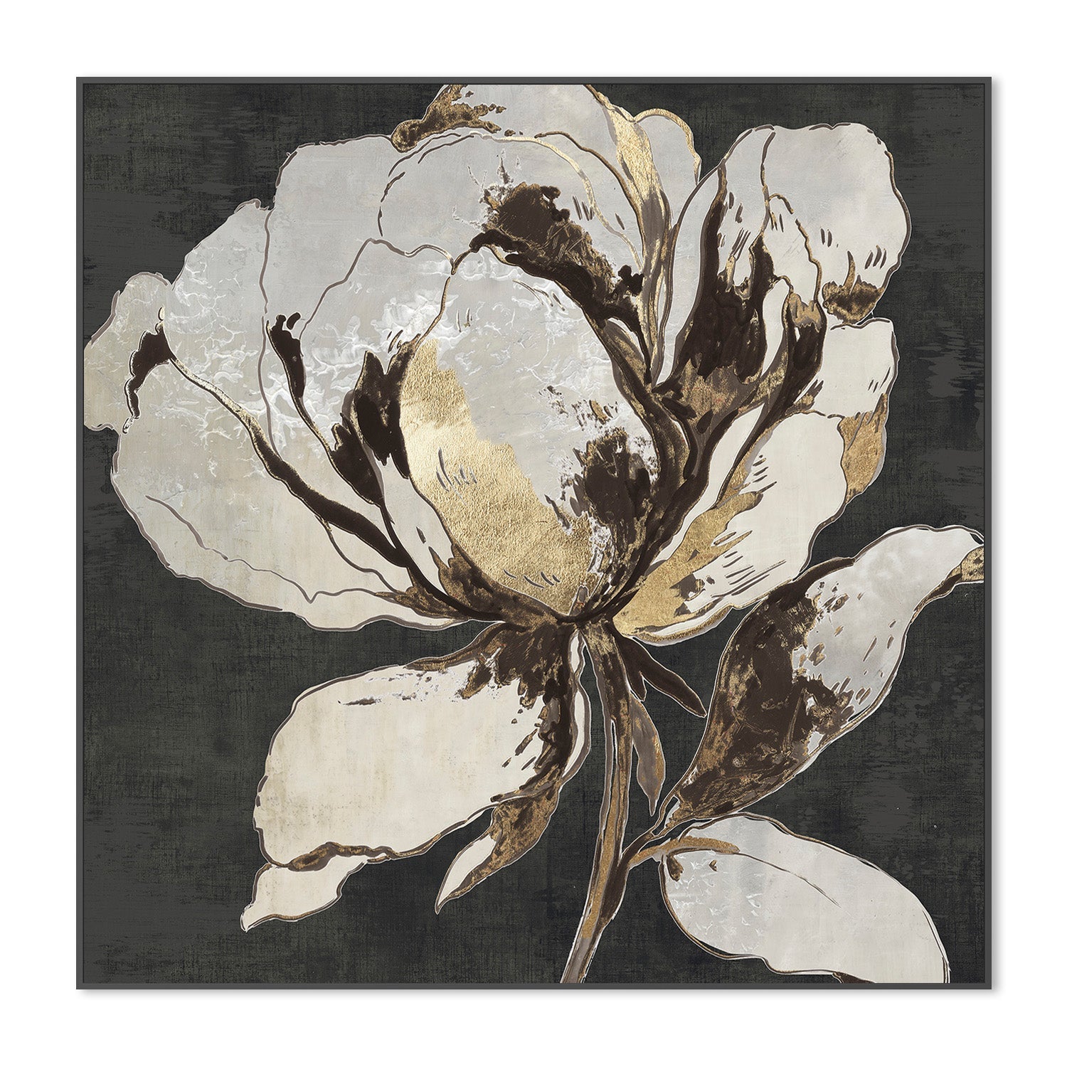 wall-art-print-canvas-poster-framed-Golden Flower, Style B , By Asia Jensen-3