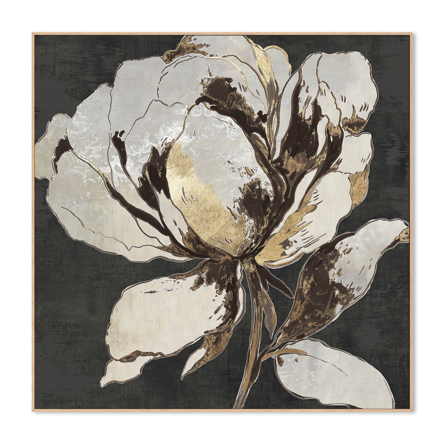 wall-art-print-canvas-poster-framed-Golden Flower, Style B , By Asia Jensen-4