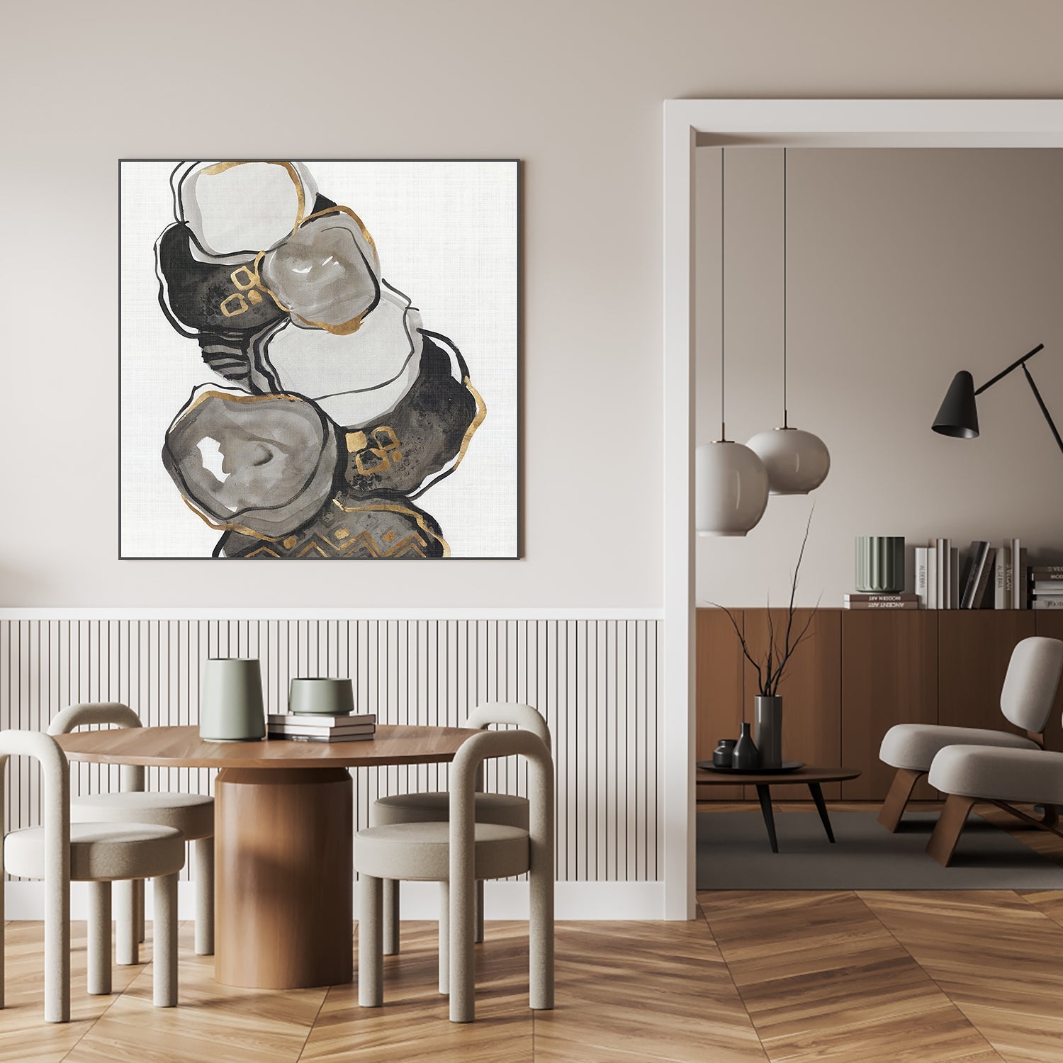 wall-art-print-canvas-poster-framed-Golden Gate, Style A , By Leda Robertson-7