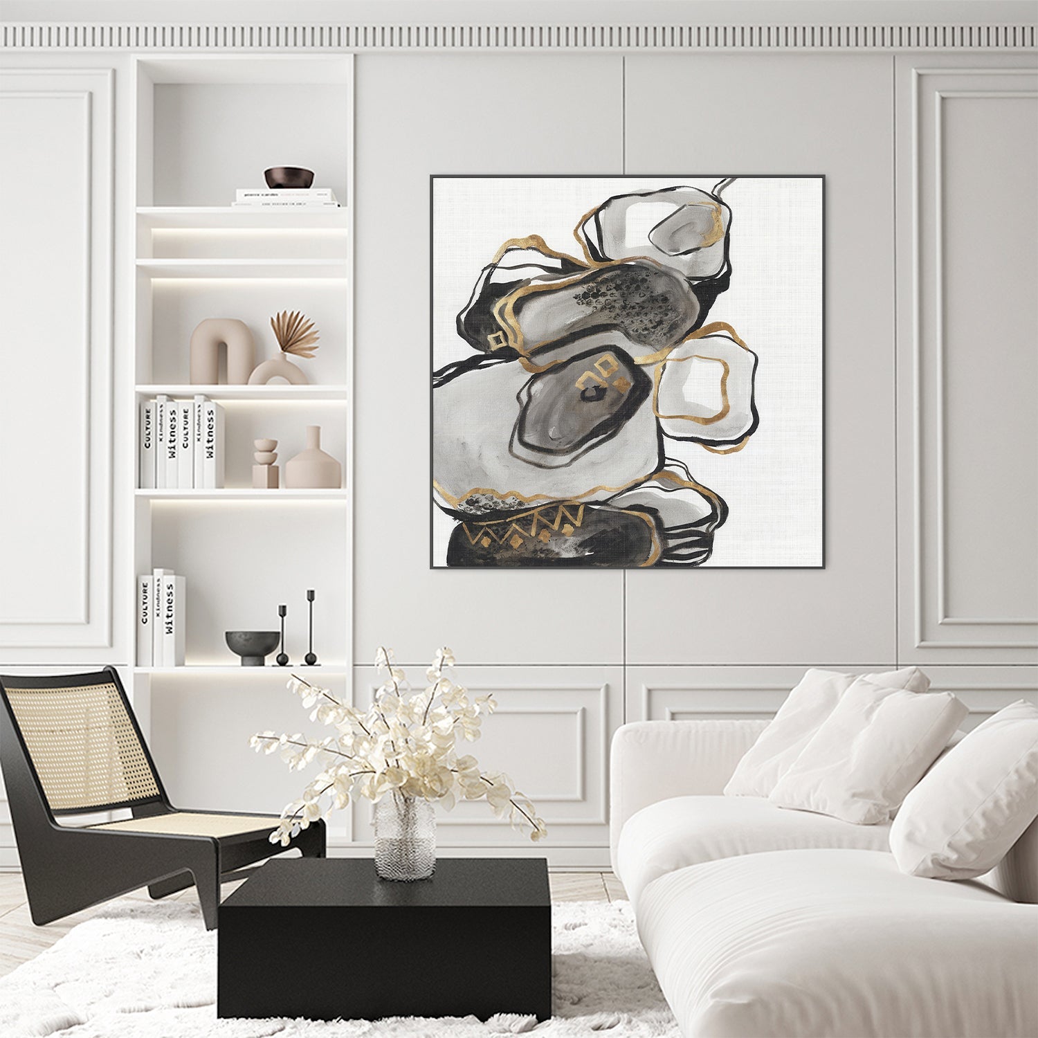 wall-art-print-canvas-poster-framed-Golden Gate, Style B , By Leda Robertson-7