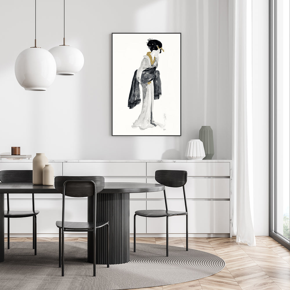 wall-art-print-canvas-poster-framed-Golden Geisha, Style B , By Chris Paschke-GIOIA-WALL-ART