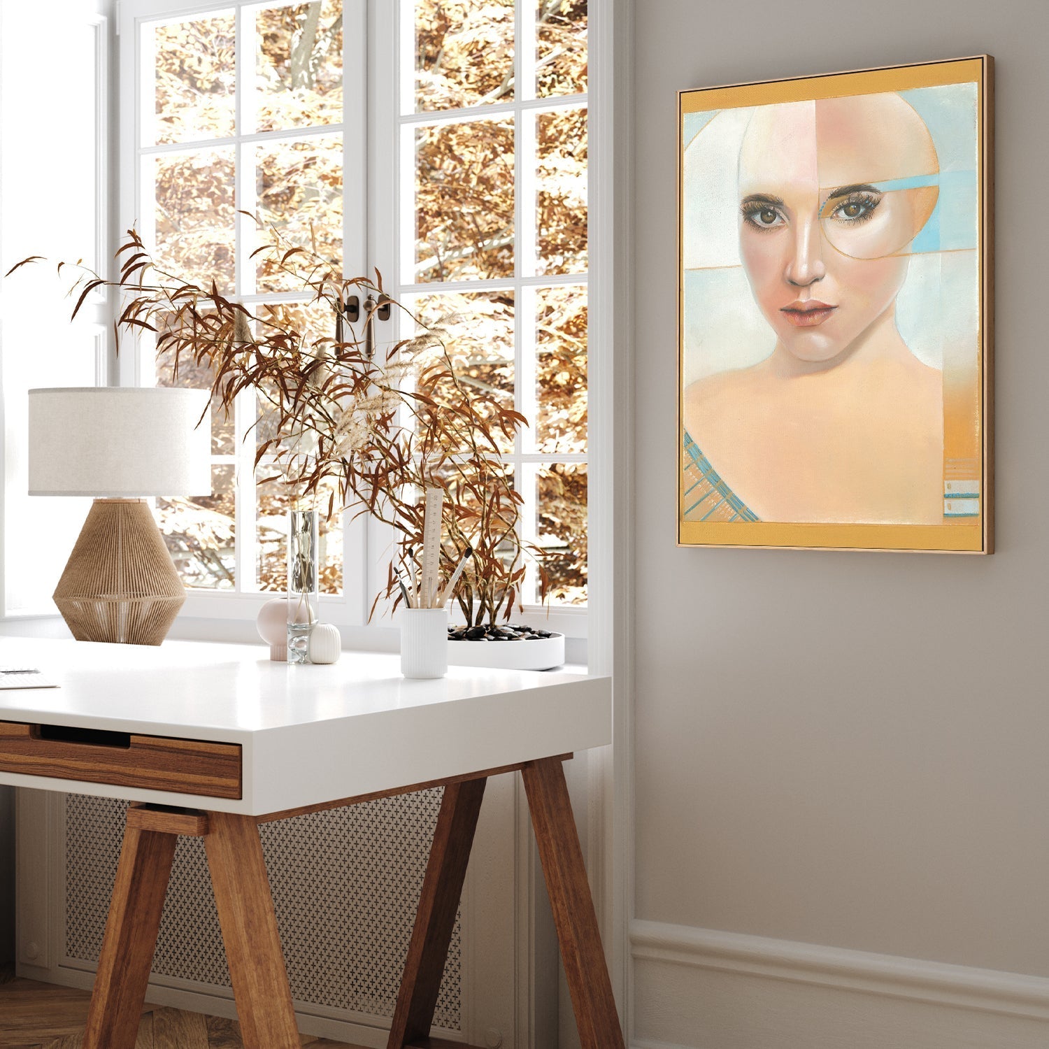 wall-art-print-canvas-poster-framed-Golden Girl , By Olena Kosenko-7