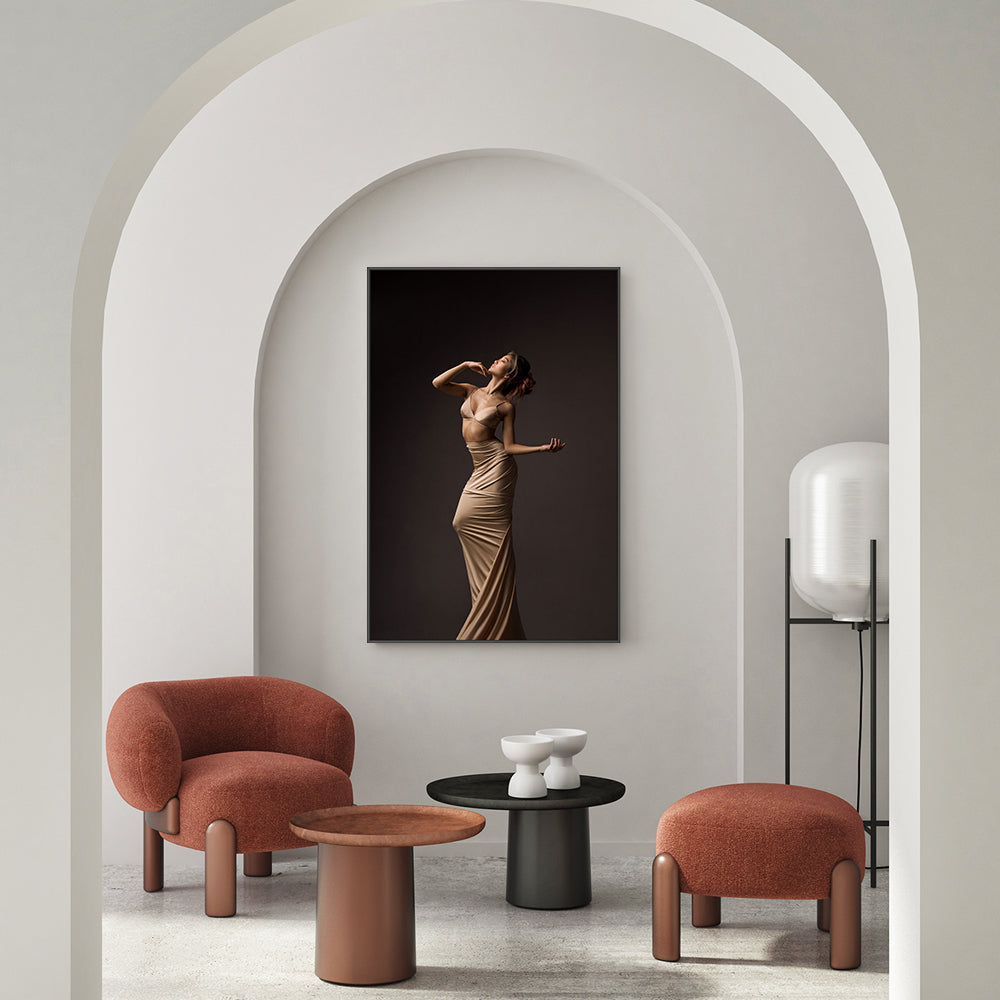 wall-art-print-canvas-poster-framed-Golden Statuette, by Natalya Sleta-by-Plus X Studio-Gioia Wall Art