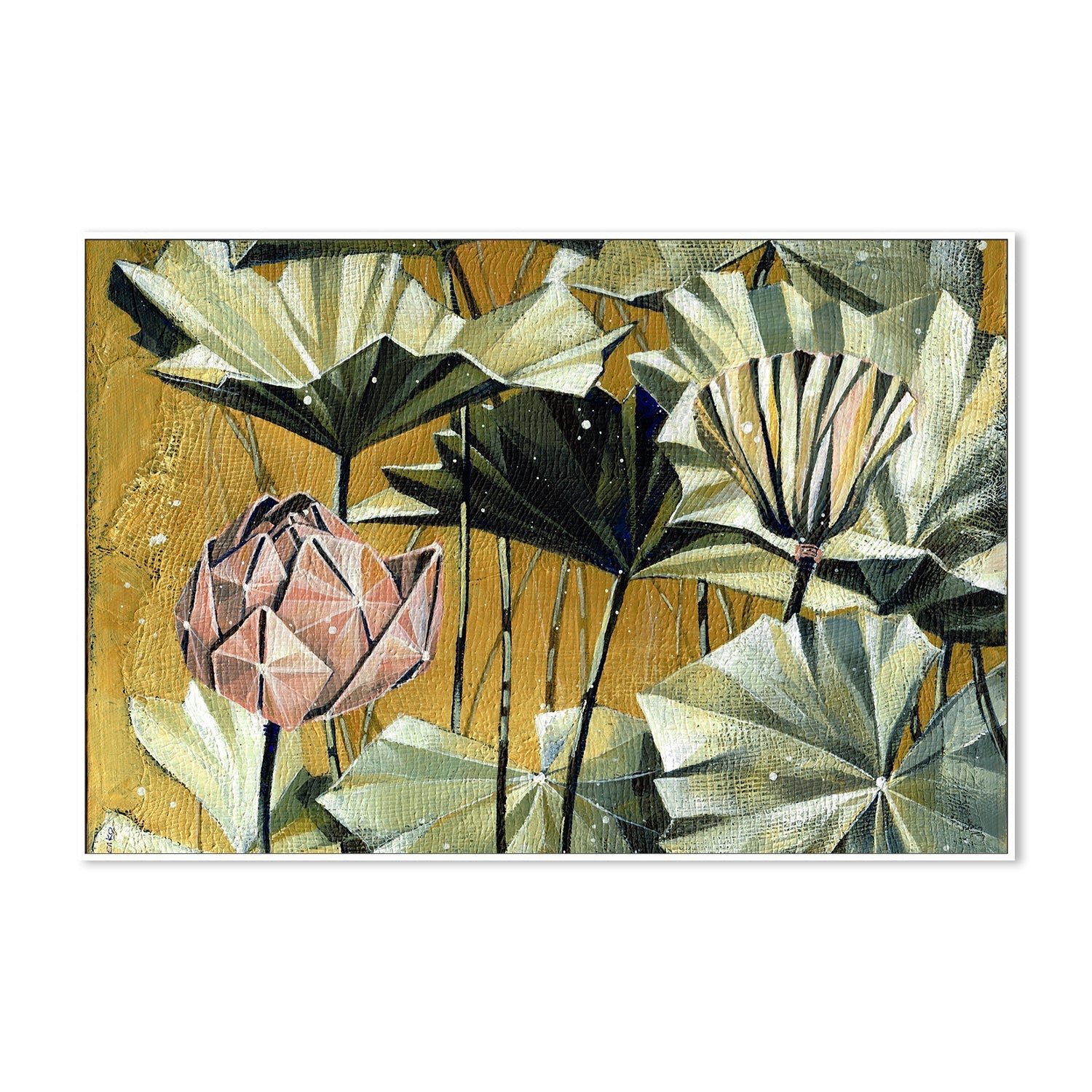 wall-art-print-canvas-poster-framed-Golden Swamp , By Olena Kosenko-5