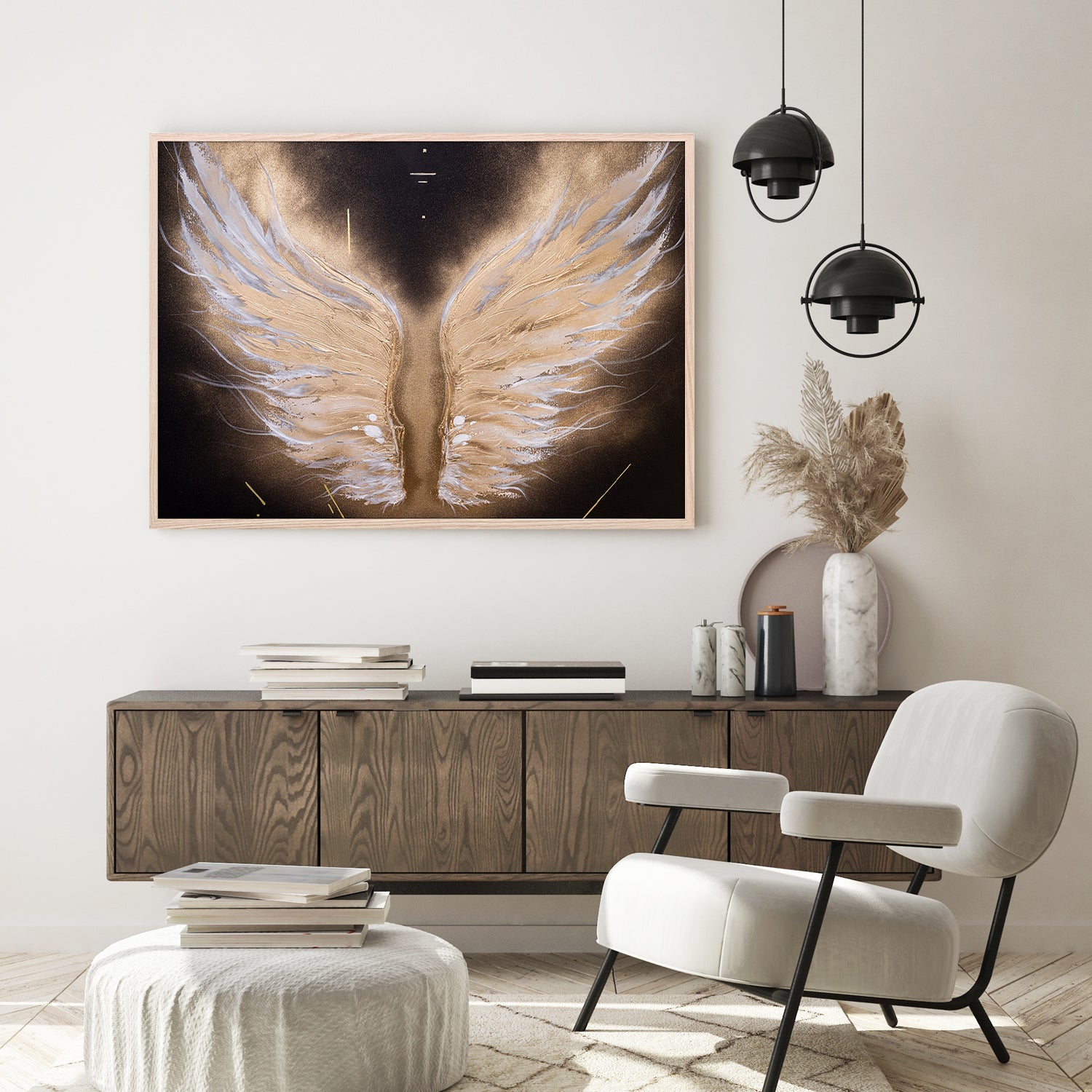 wall-art-print-canvas-poster-framed-Golden Wings-8