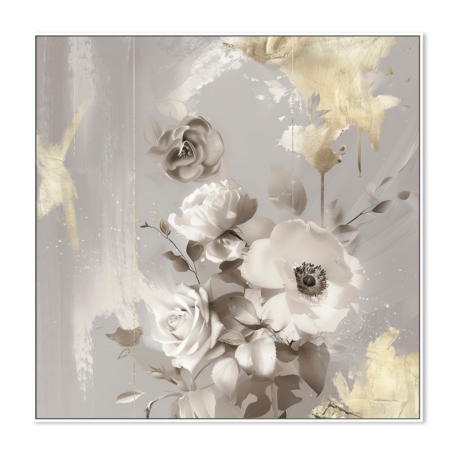 wall-art-print-canvas-poster-framed-Goldleaf Bloom, Style A , By Bella Eve-5