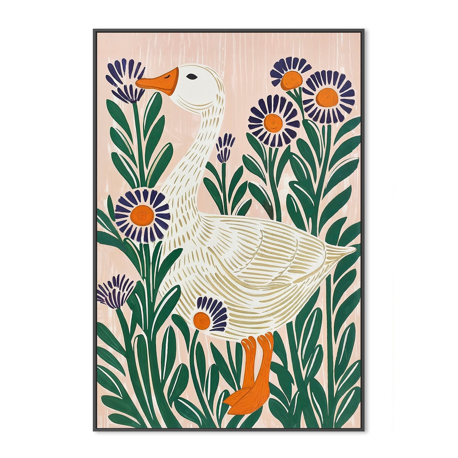 wall-art-print-canvas-poster-framed-Goose , By Lady Hana-4