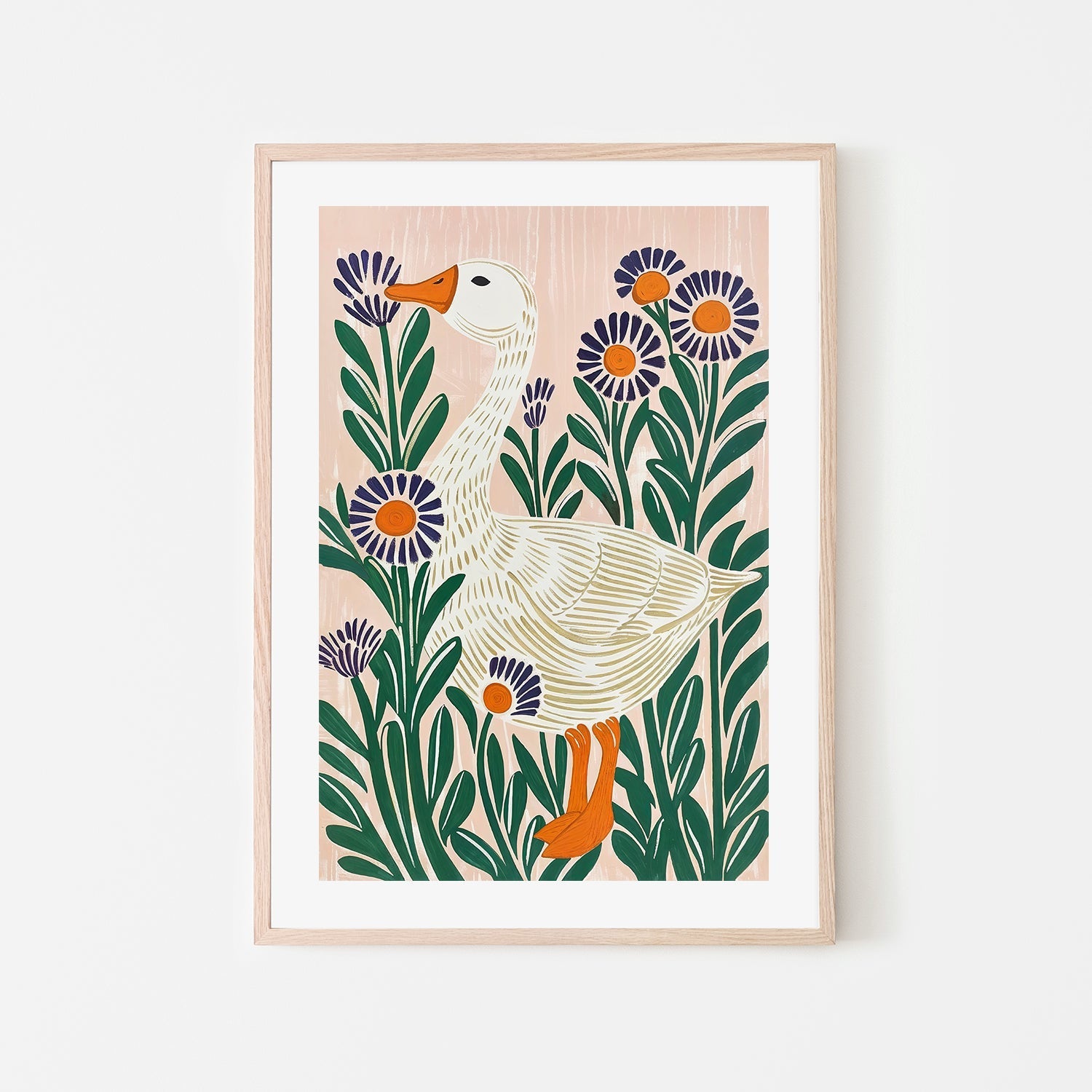 wall-art-print-canvas-poster-framed-Goose , By Lady Hana-7